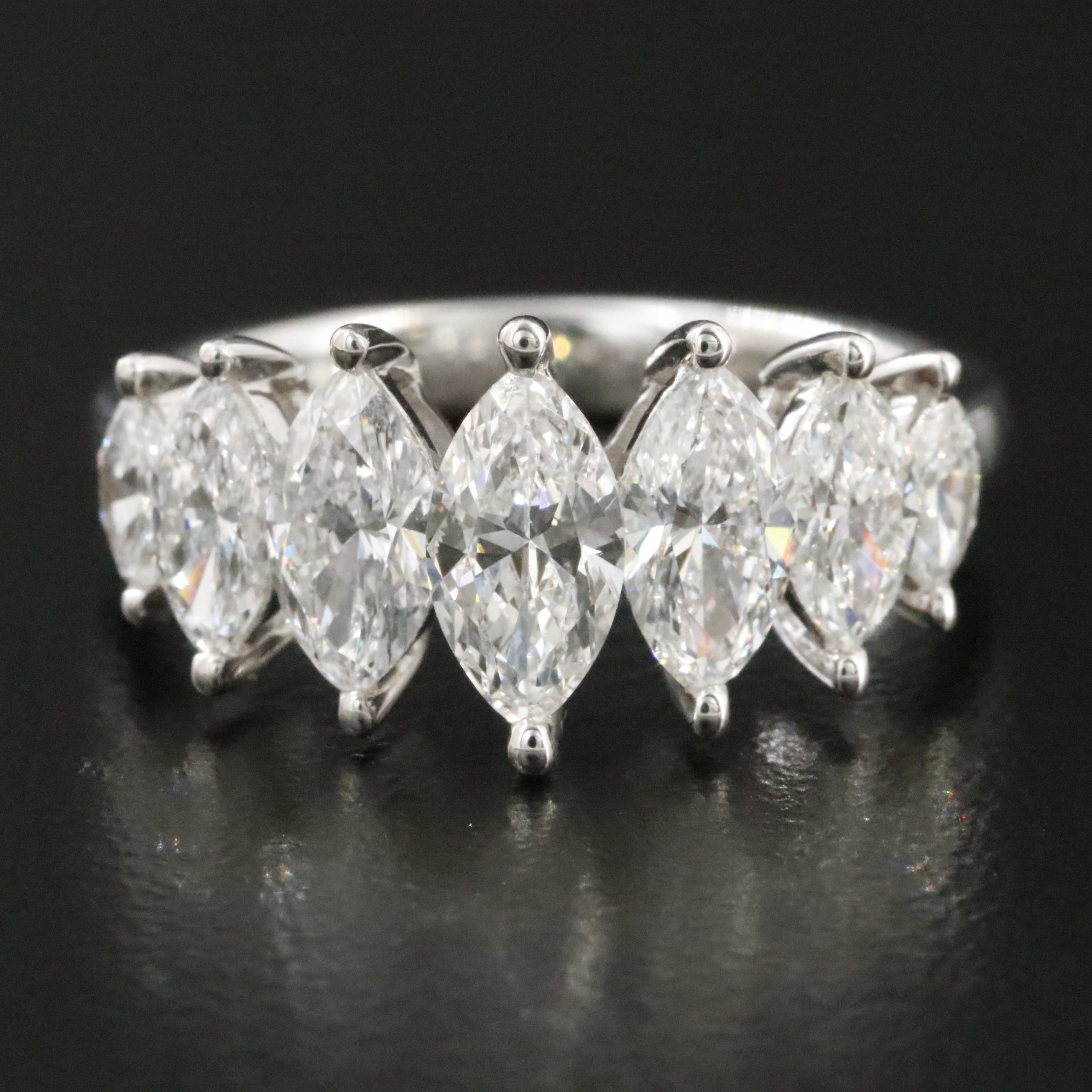 14K 2.20 CTW Lab Grown Diamond Pyramid Ring