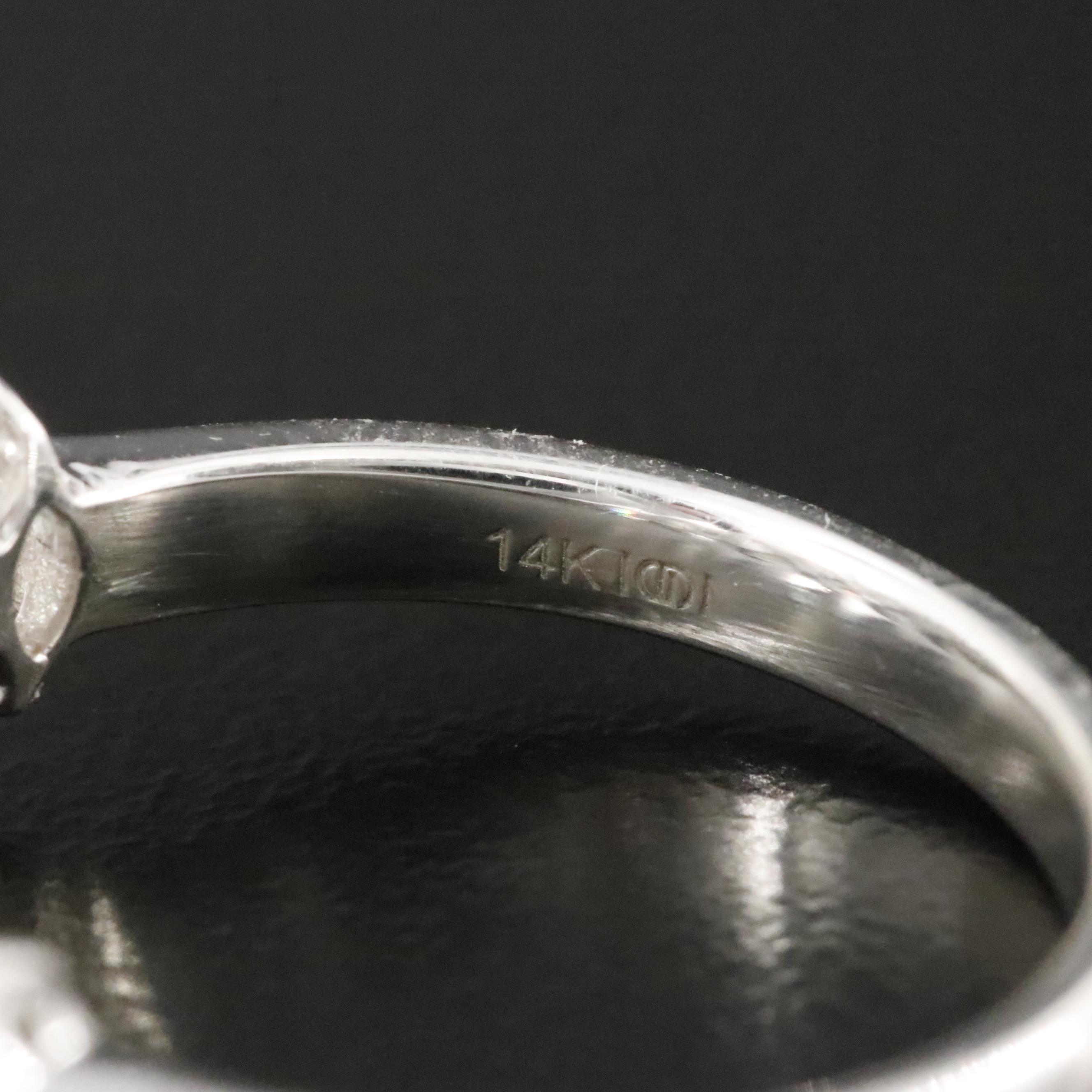 14K 2.20 CTW Lab Grown Diamond Pyramid Ring