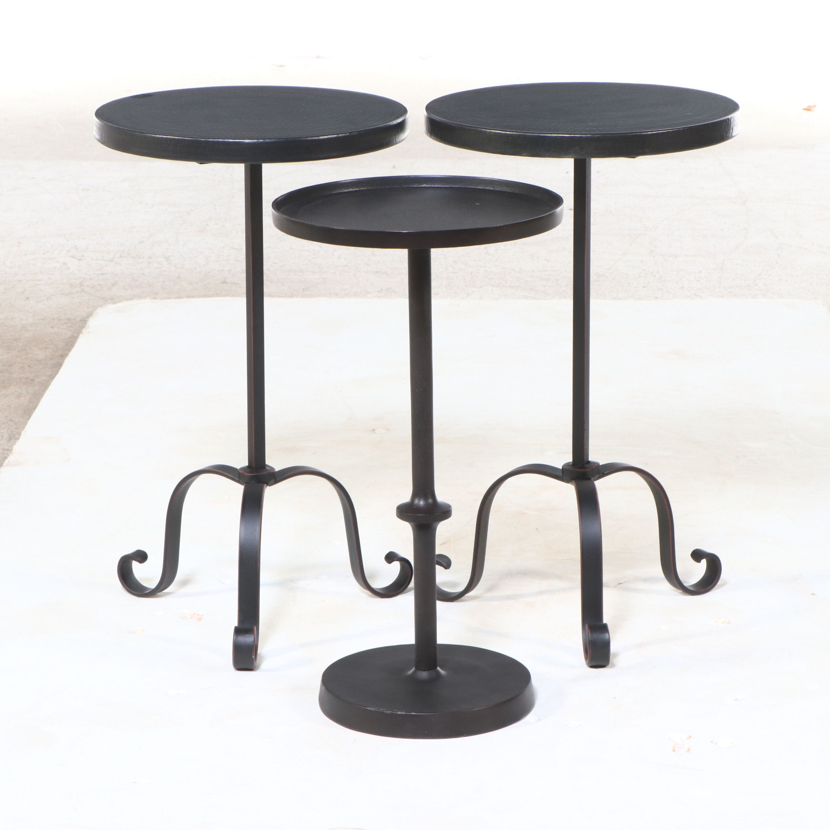 Arhaus and Other Contemporary Black Metal Martini Tables
