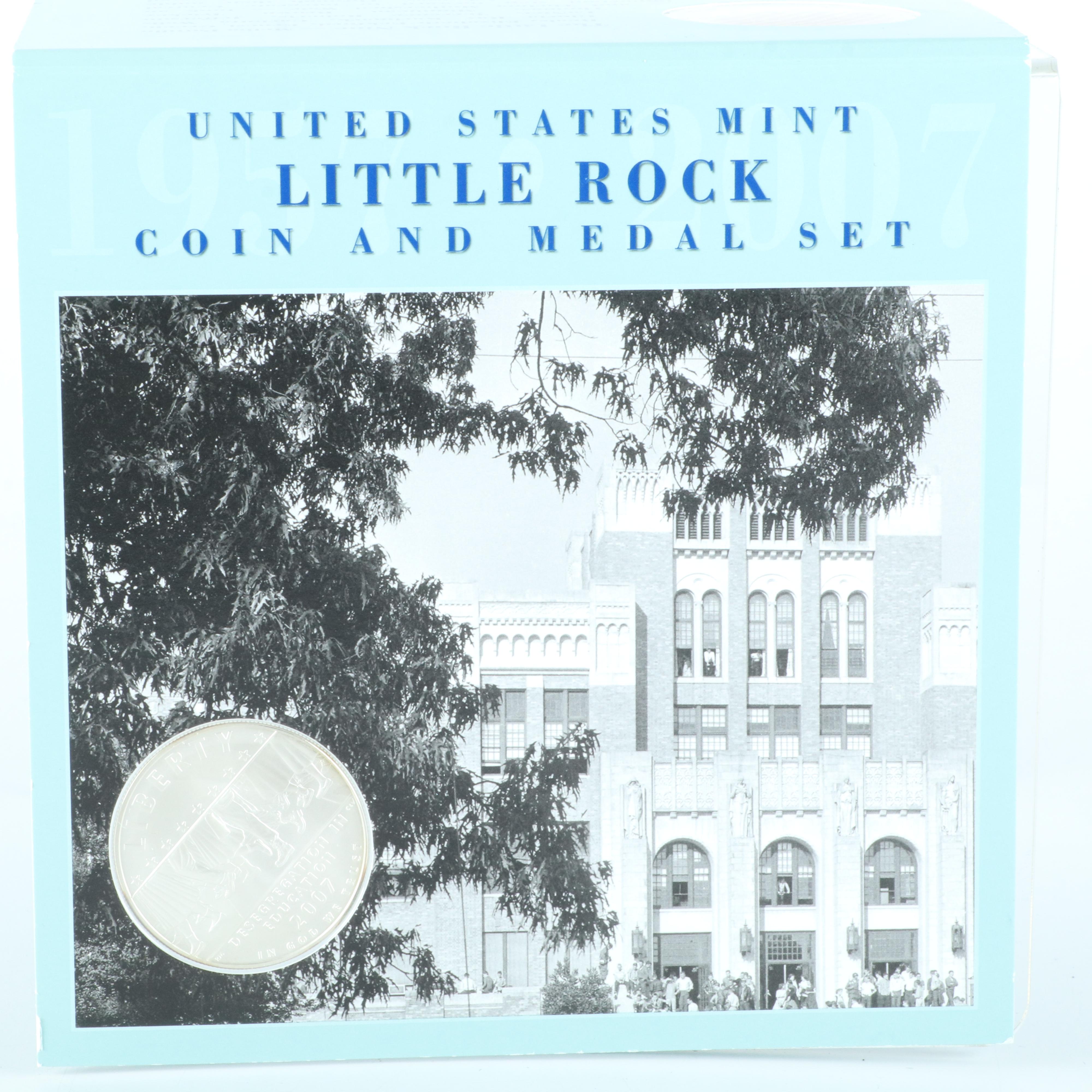 Two Modern Commemorative Sets with Silver Dollars