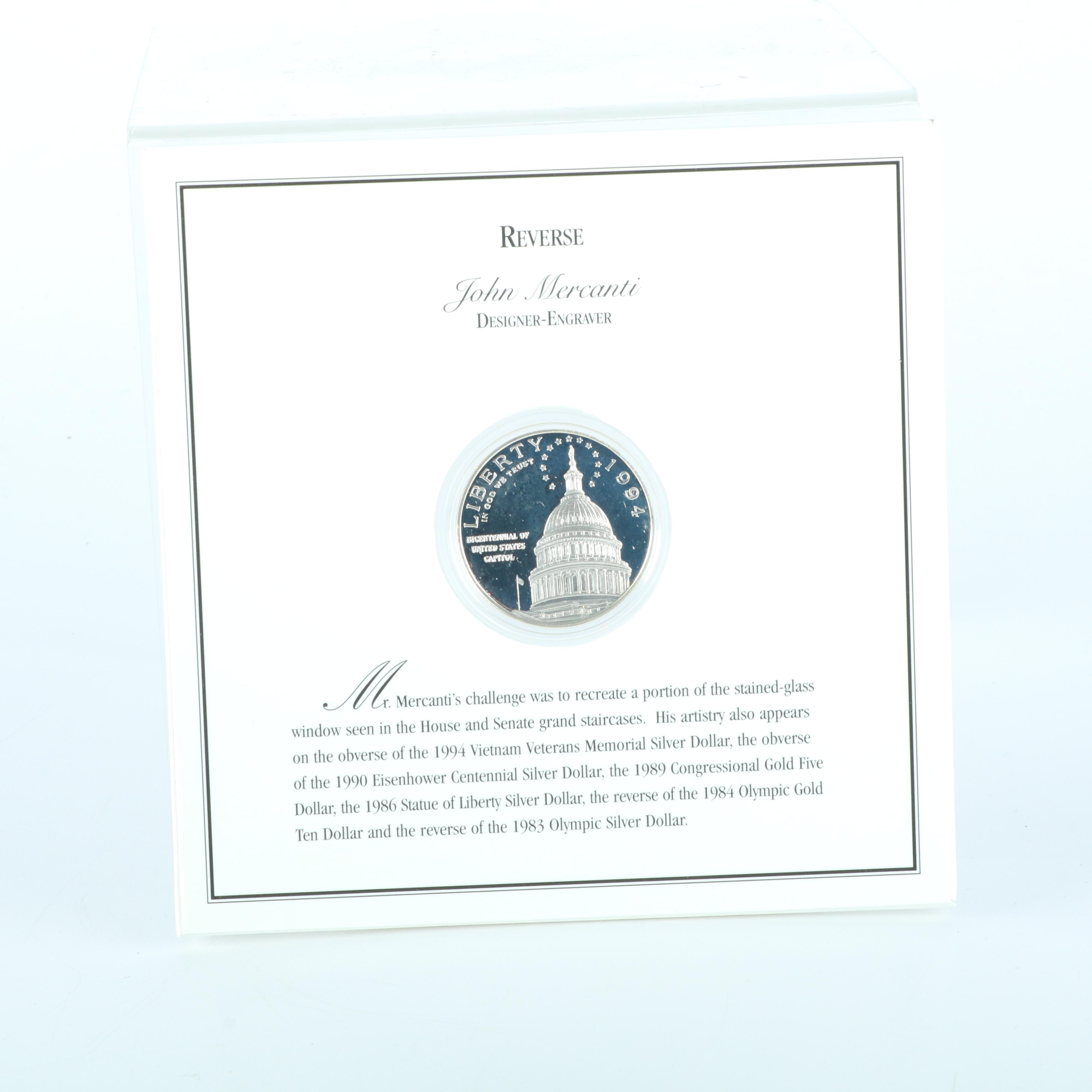 Two Modern Commemorative Sets with Silver Dollars