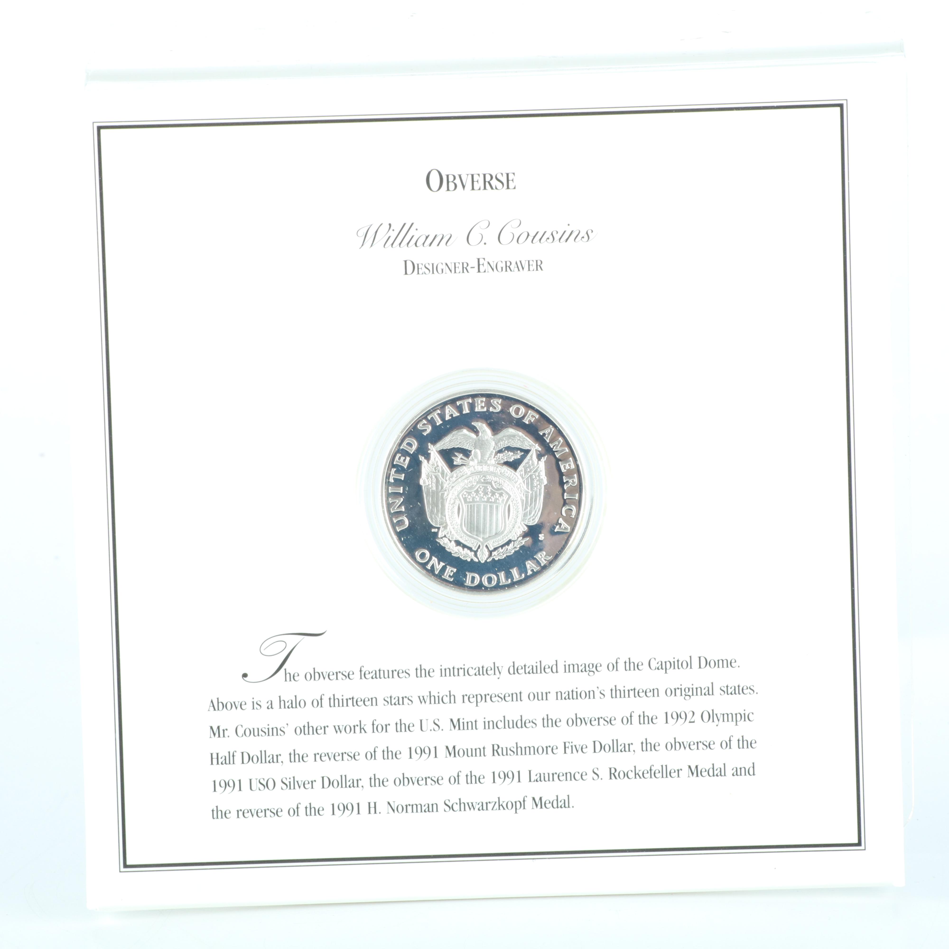 Two Modern Commemorative Sets with Silver Dollars