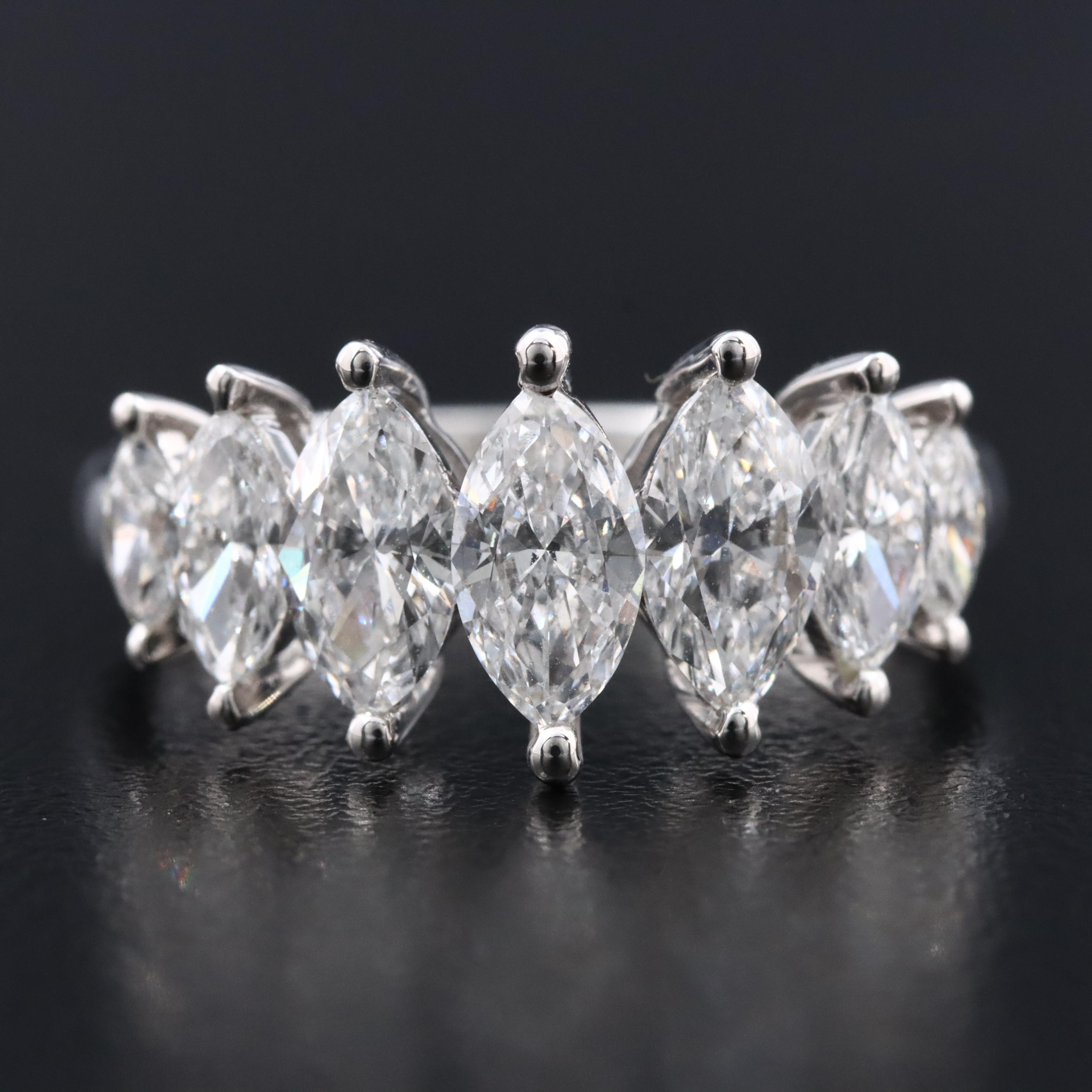 14K 2.12 CTW Lab Grown Diamond Pyramid Ring