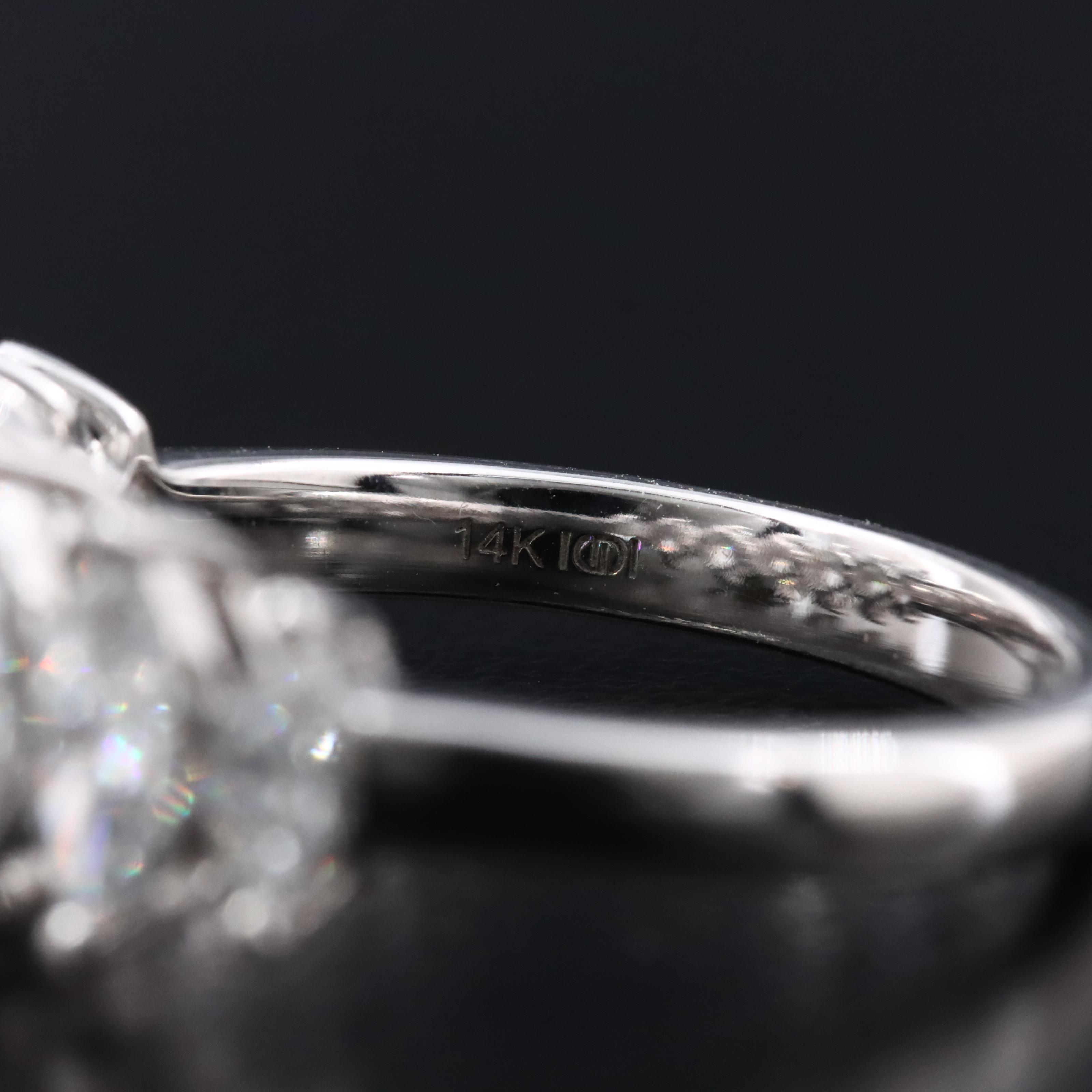 14K 2.12 CTW Lab Grown Diamond Pyramid Ring