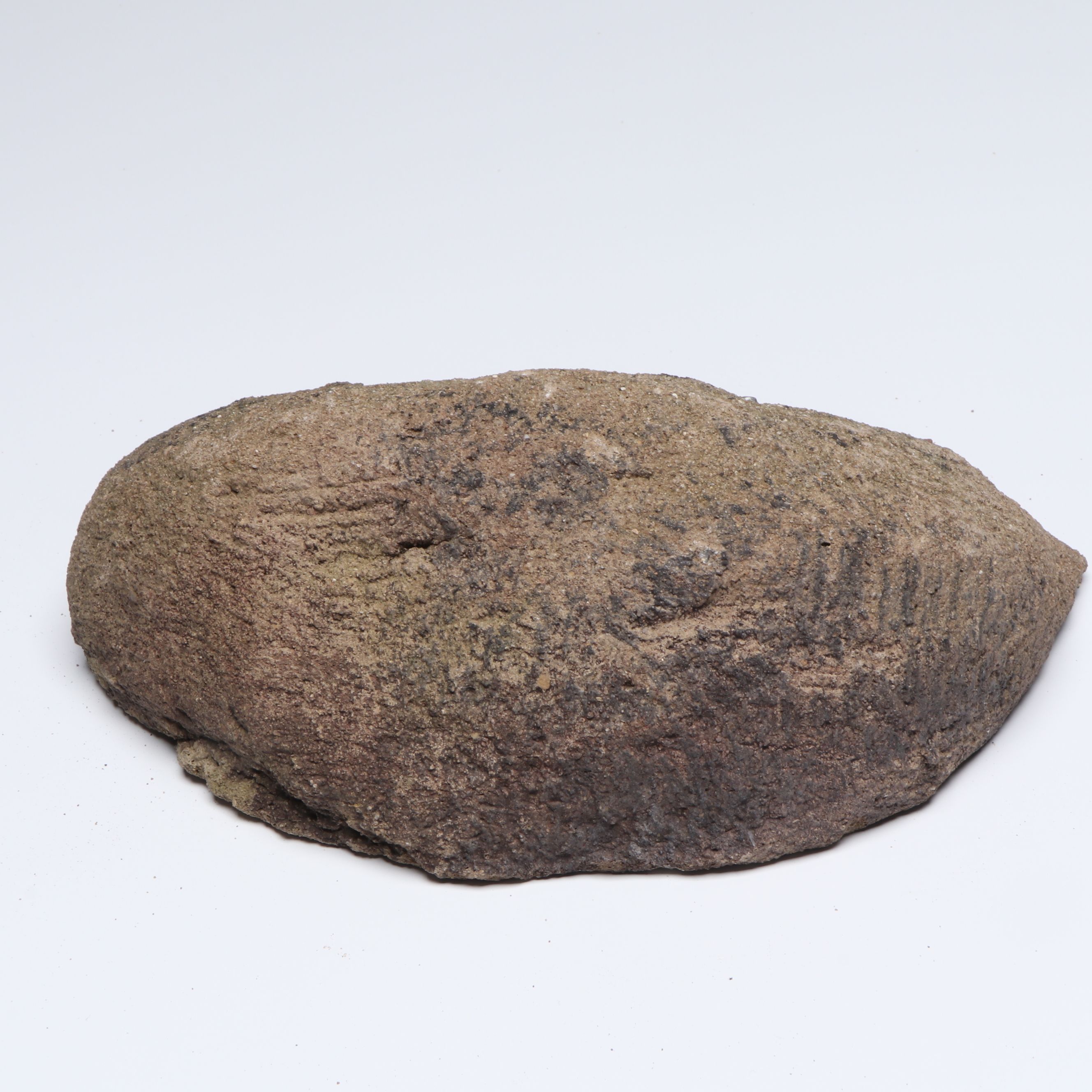 Concrete Doorstop with Inlaid Tractor Plaque