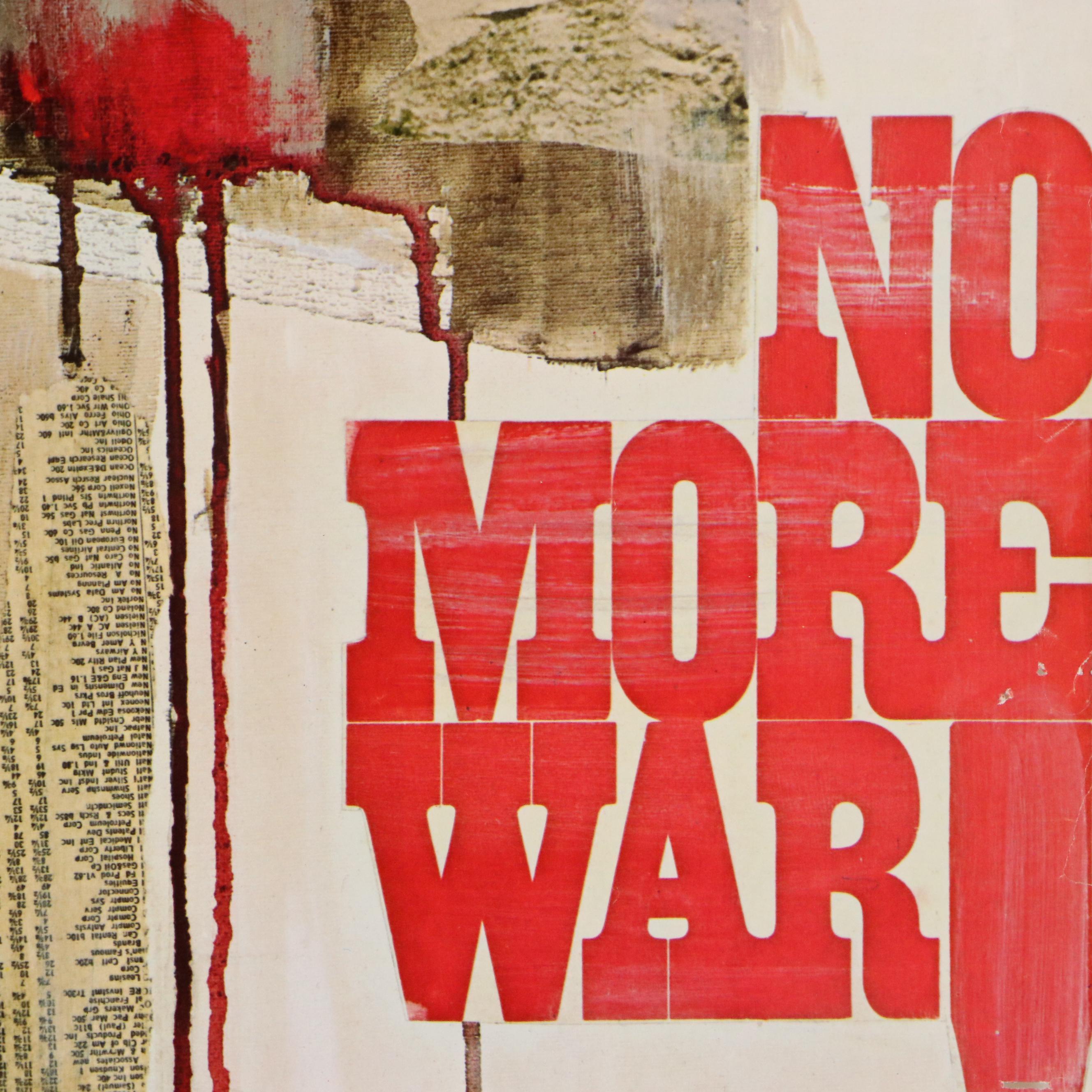 Offset Lithograph After Marilyn Kaplan "No More War"