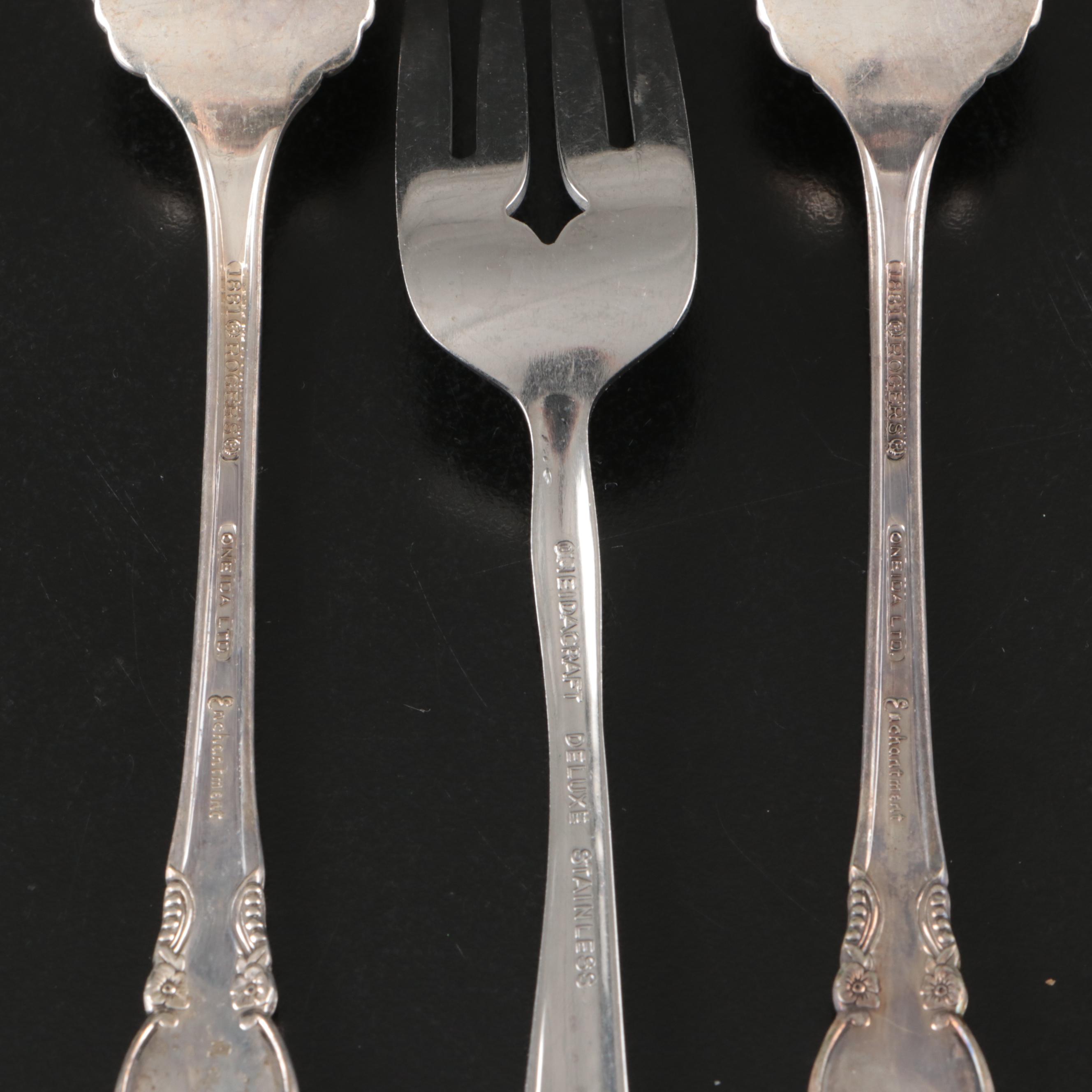 International "Century," Oneida "Enchantment," and More Silver Plate Flatware