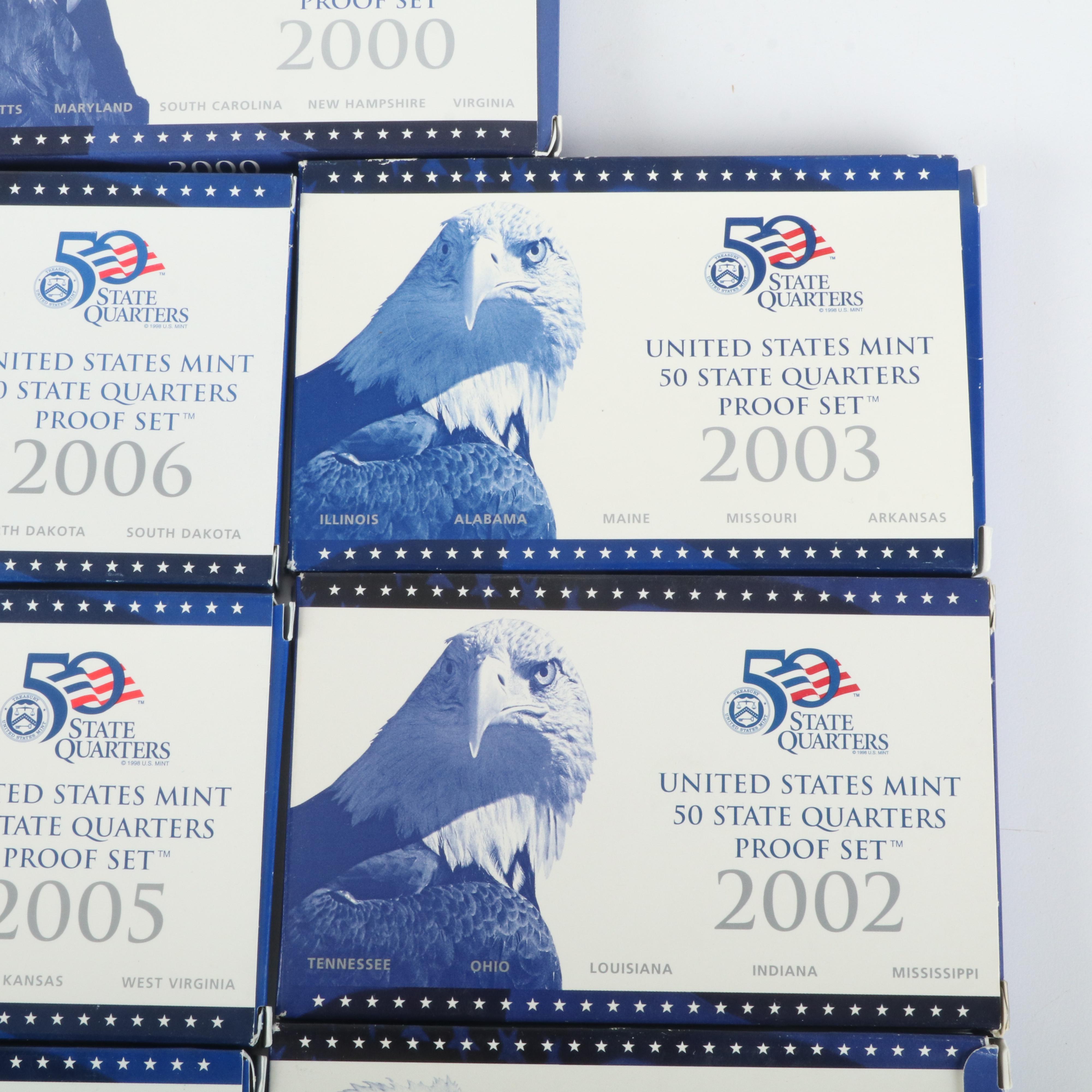 Complete Collection of Proof State Quarter Sets 1999-2009