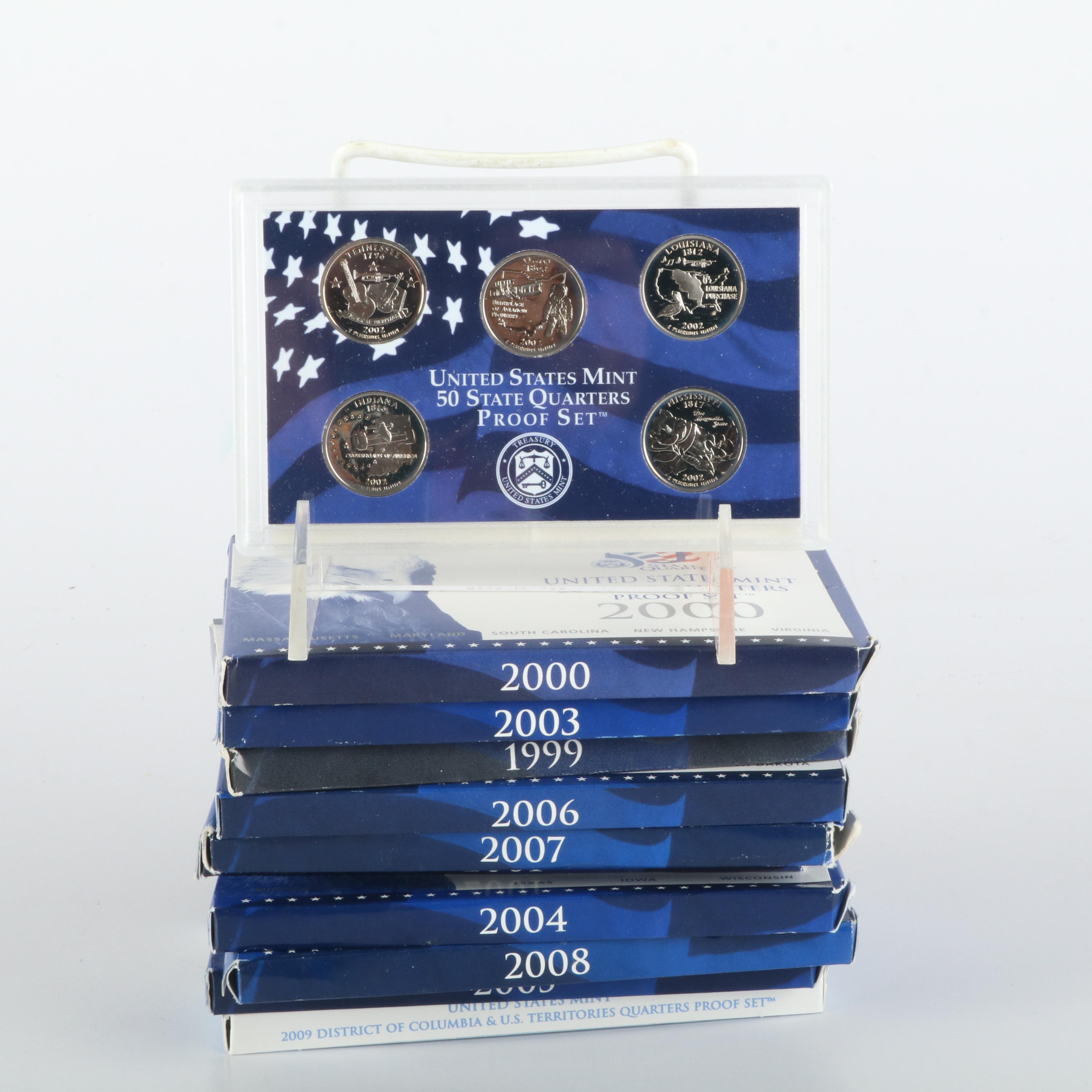 Complete Collection of Proof State Quarter Sets 1999-2009