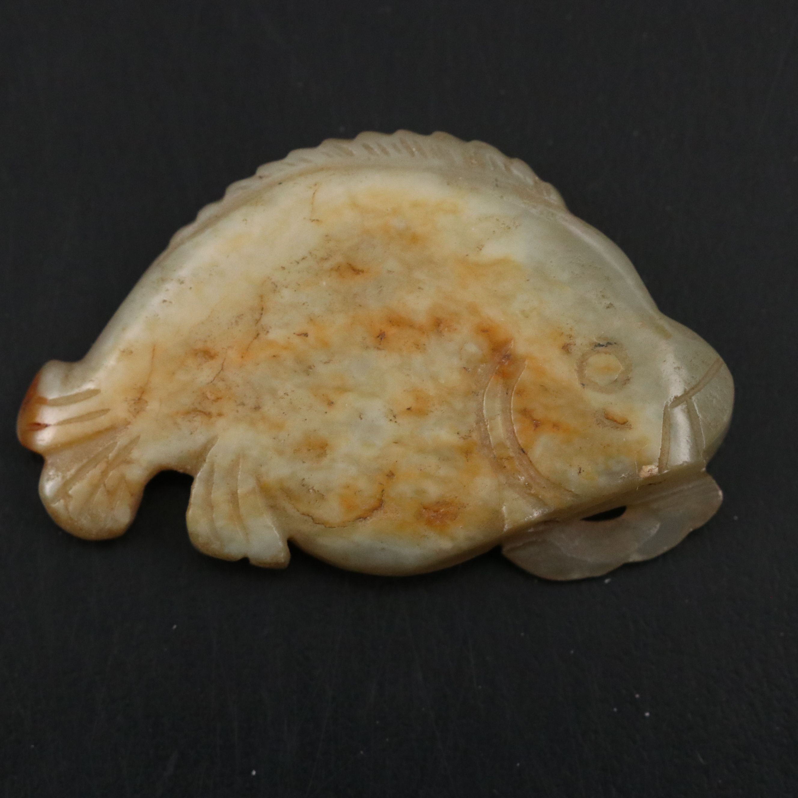 Chinese Carved Serpentine Fish