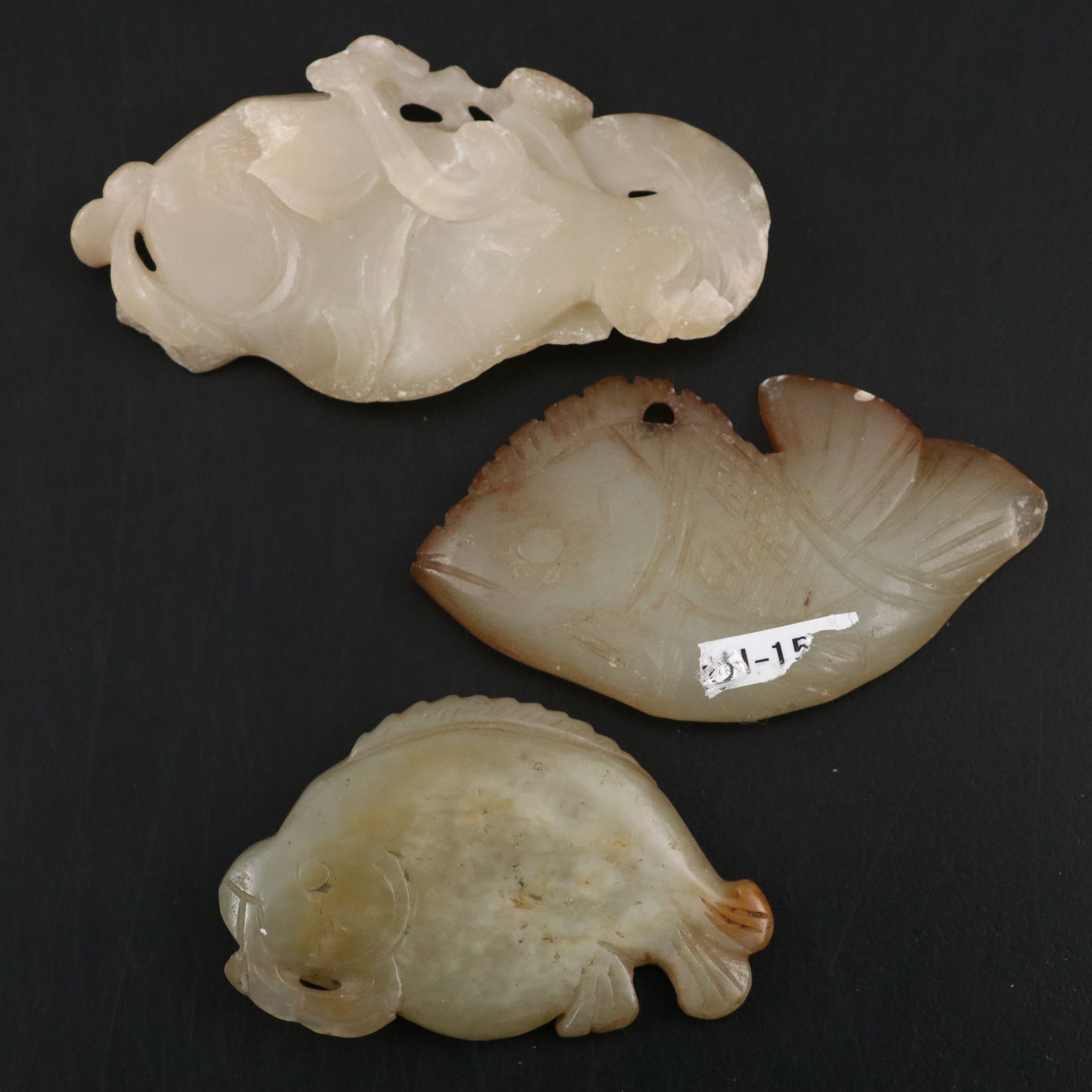 Chinese Carved Serpentine Fish