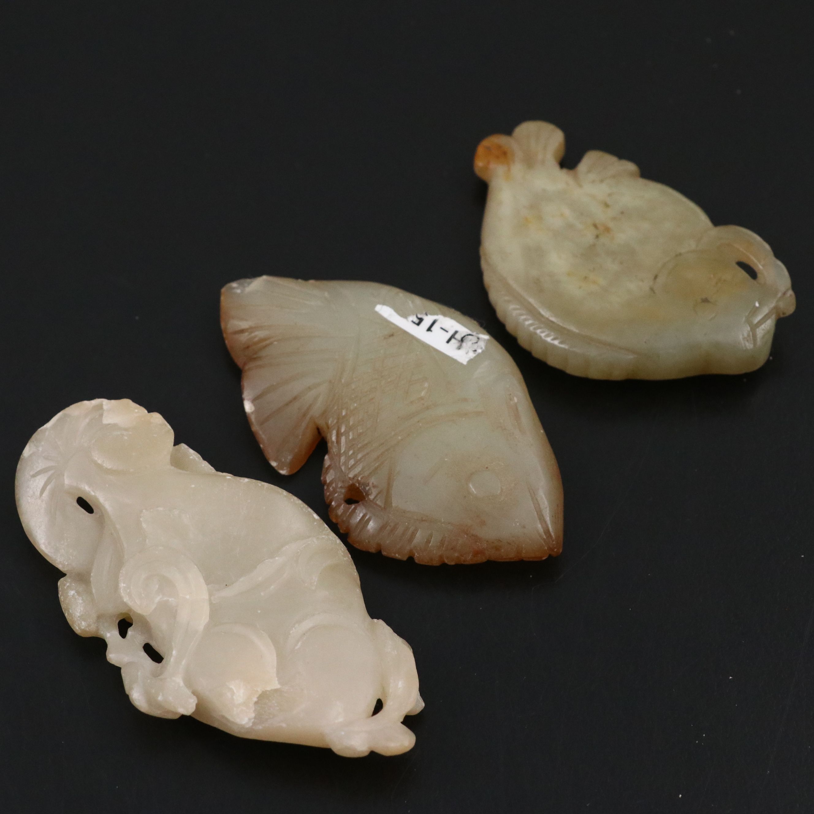 Chinese Carved Serpentine Fish