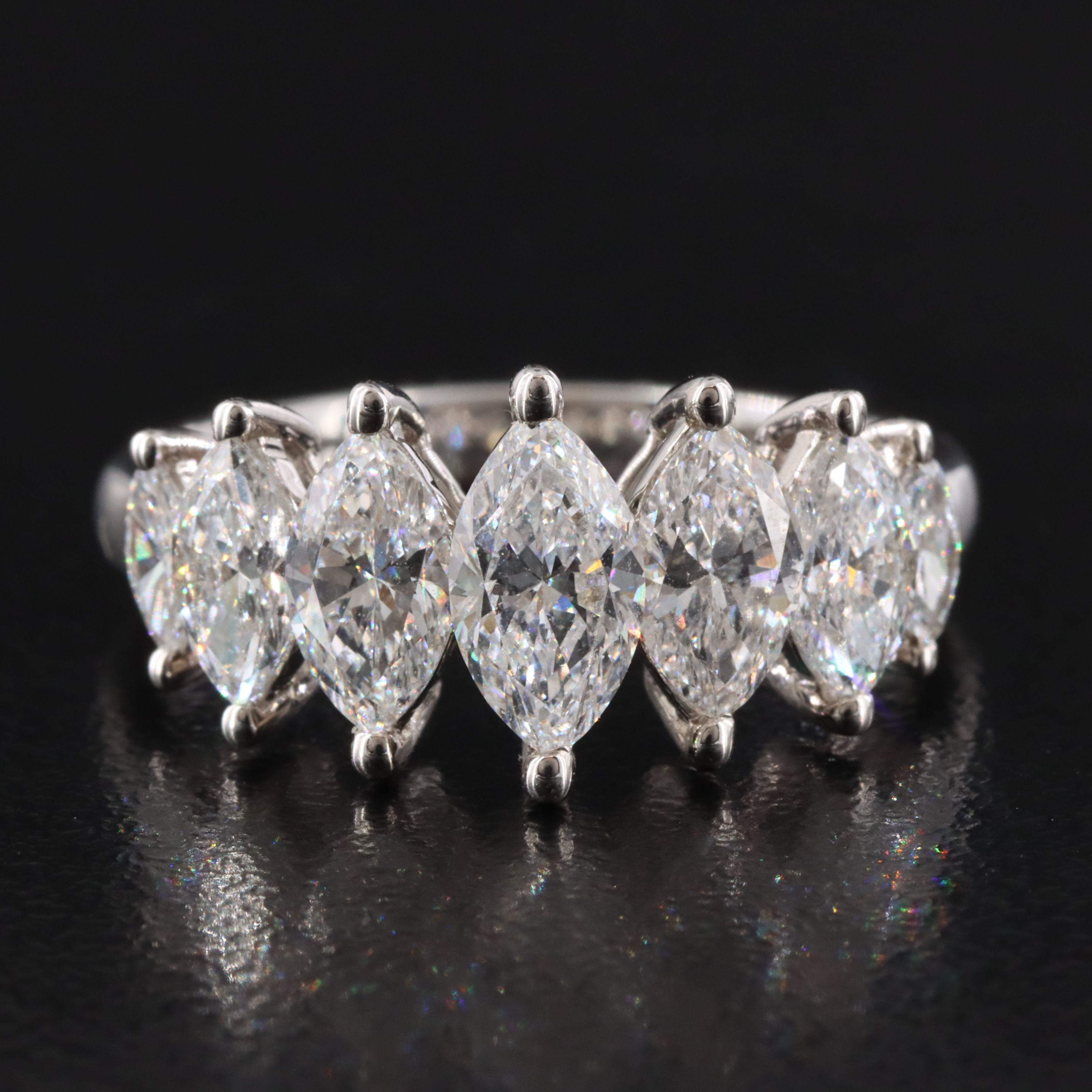 14K 2.06 CTW Lab Grown Diamond Pyramid Ring