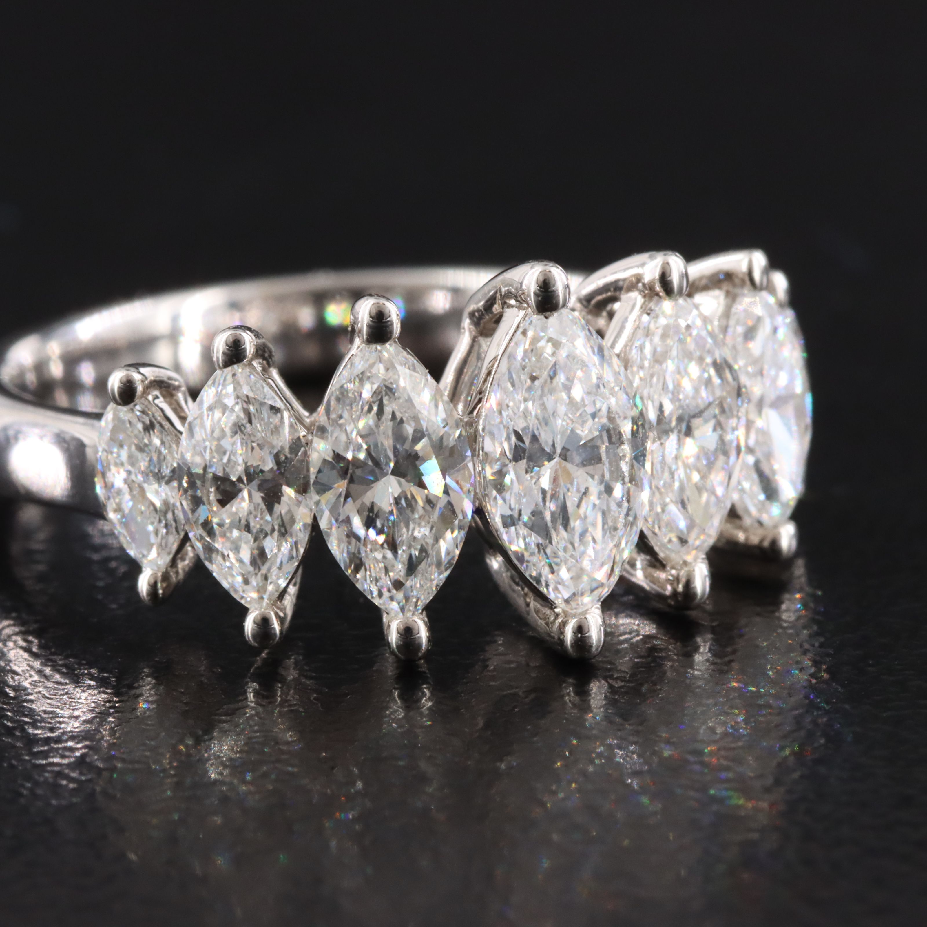 14K 2.06 CTW Lab Grown Diamond Pyramid Ring