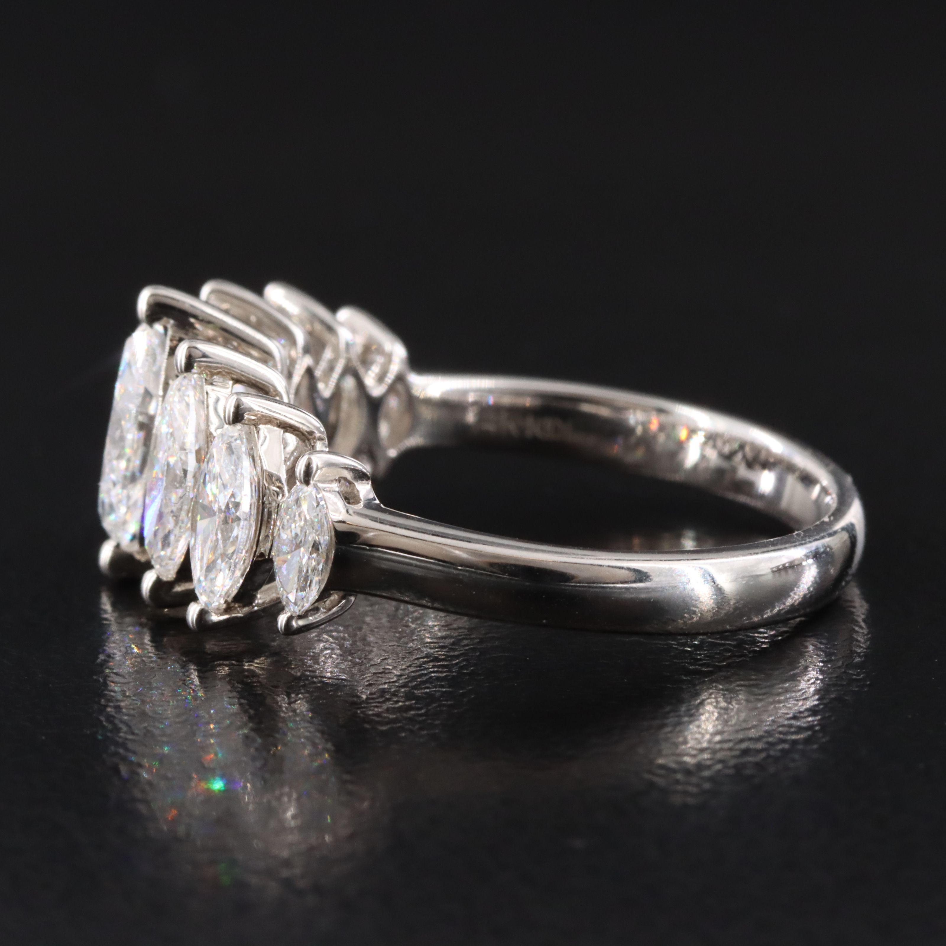 14K 2.06 CTW Lab Grown Diamond Pyramid Ring