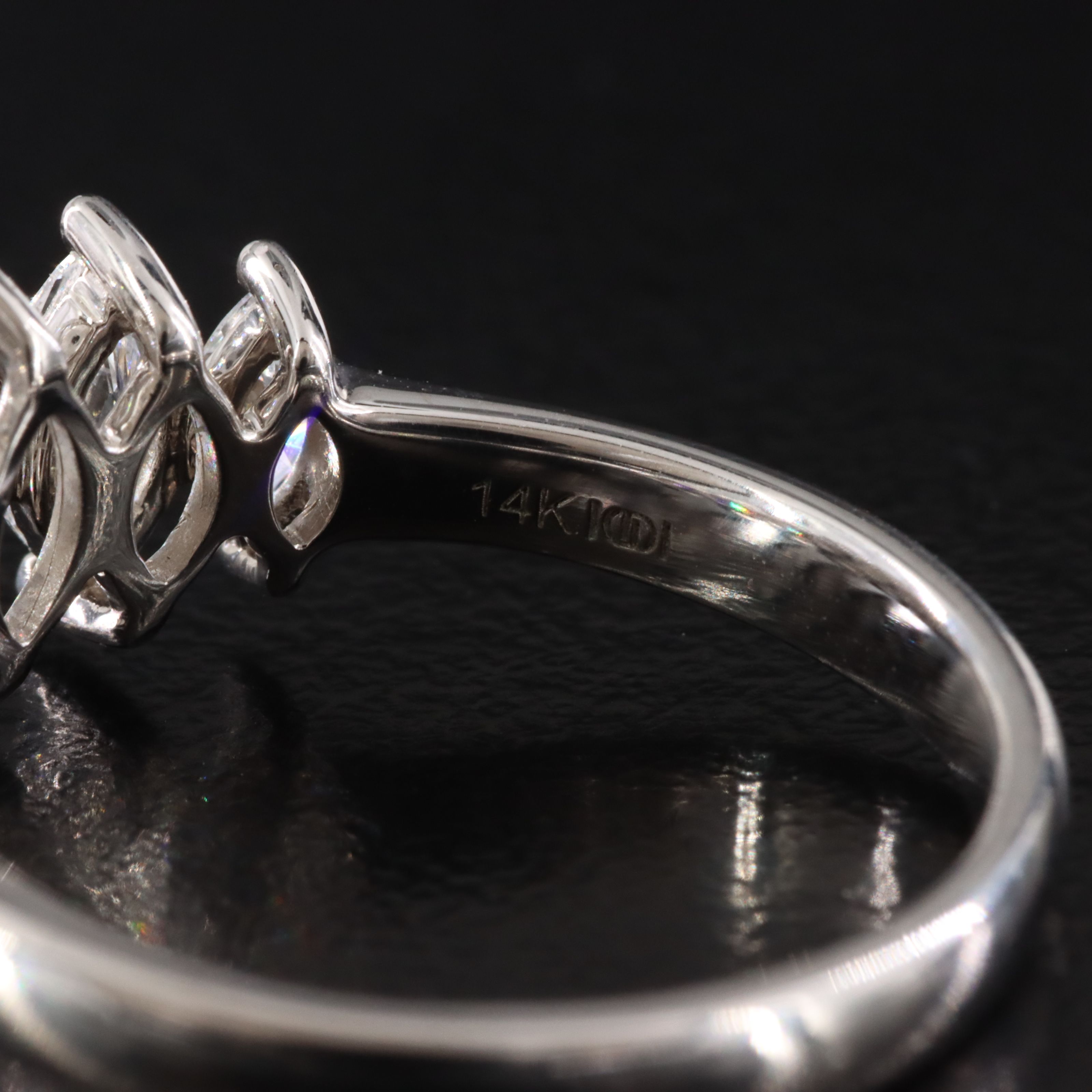 14K 2.06 CTW Lab Grown Diamond Pyramid Ring
