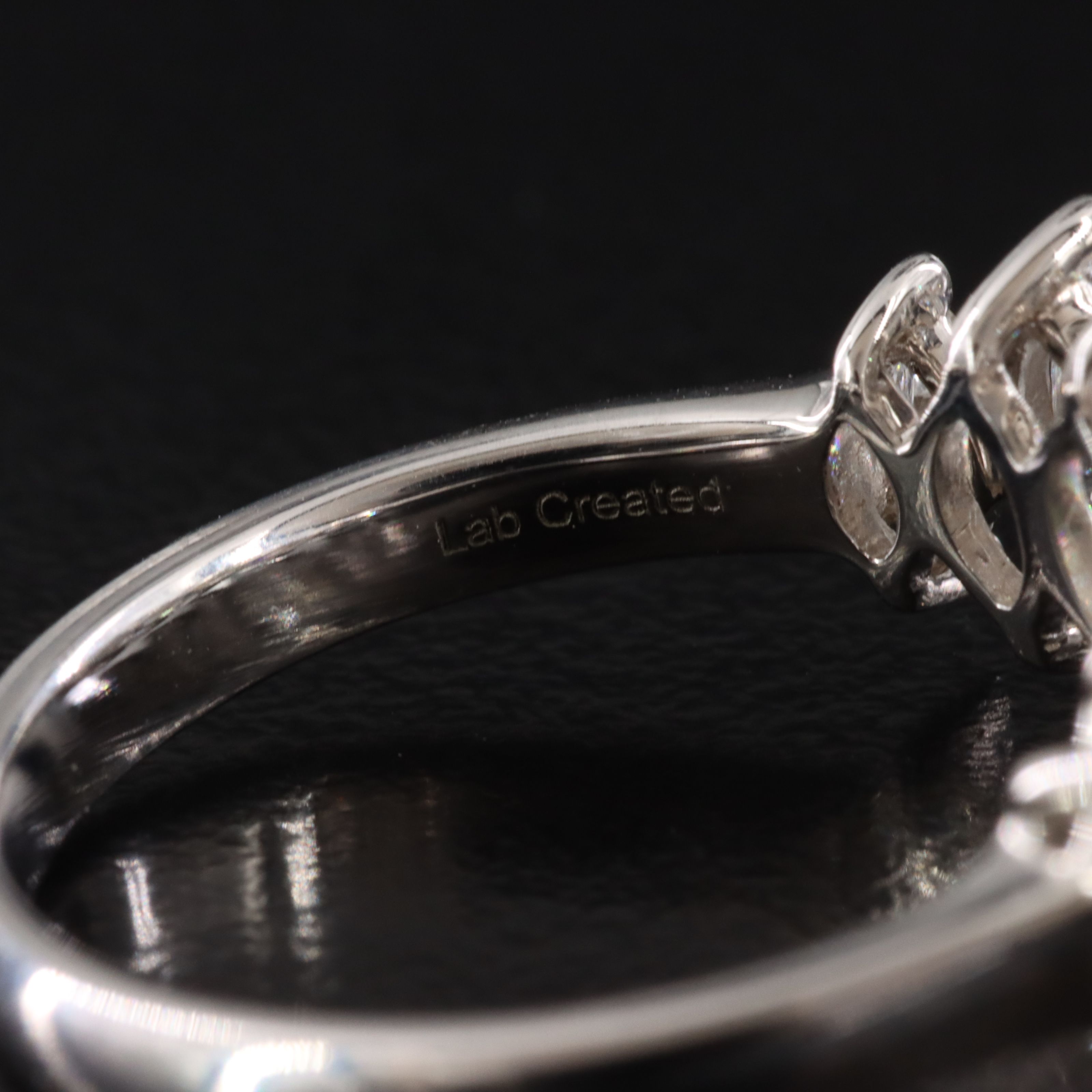 14K 2.06 CTW Lab Grown Diamond Pyramid Ring