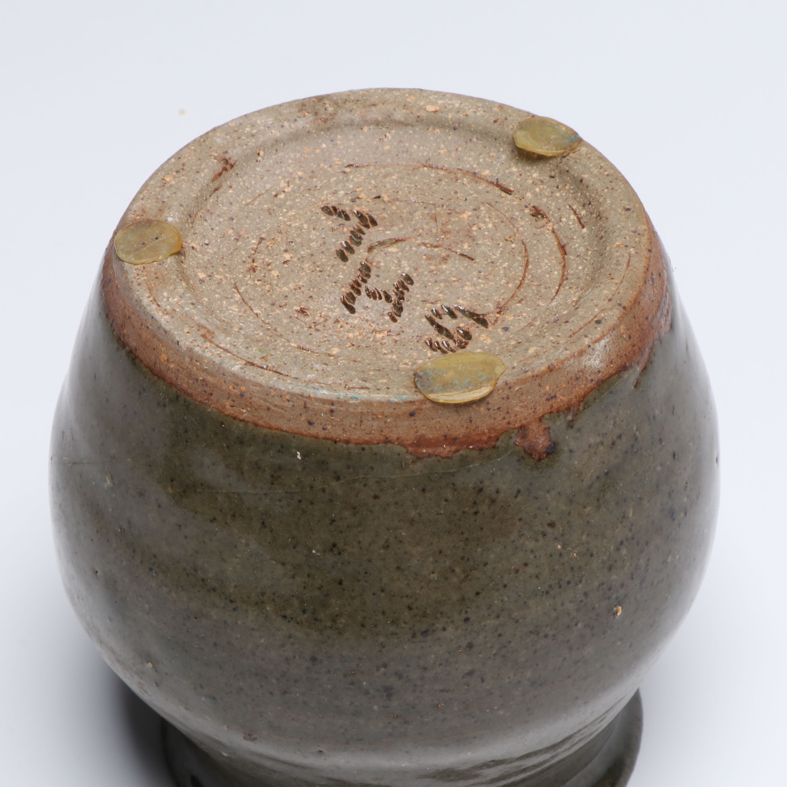 Stamped, Speckled and Other Studio Art Pottery Vases and Bowls