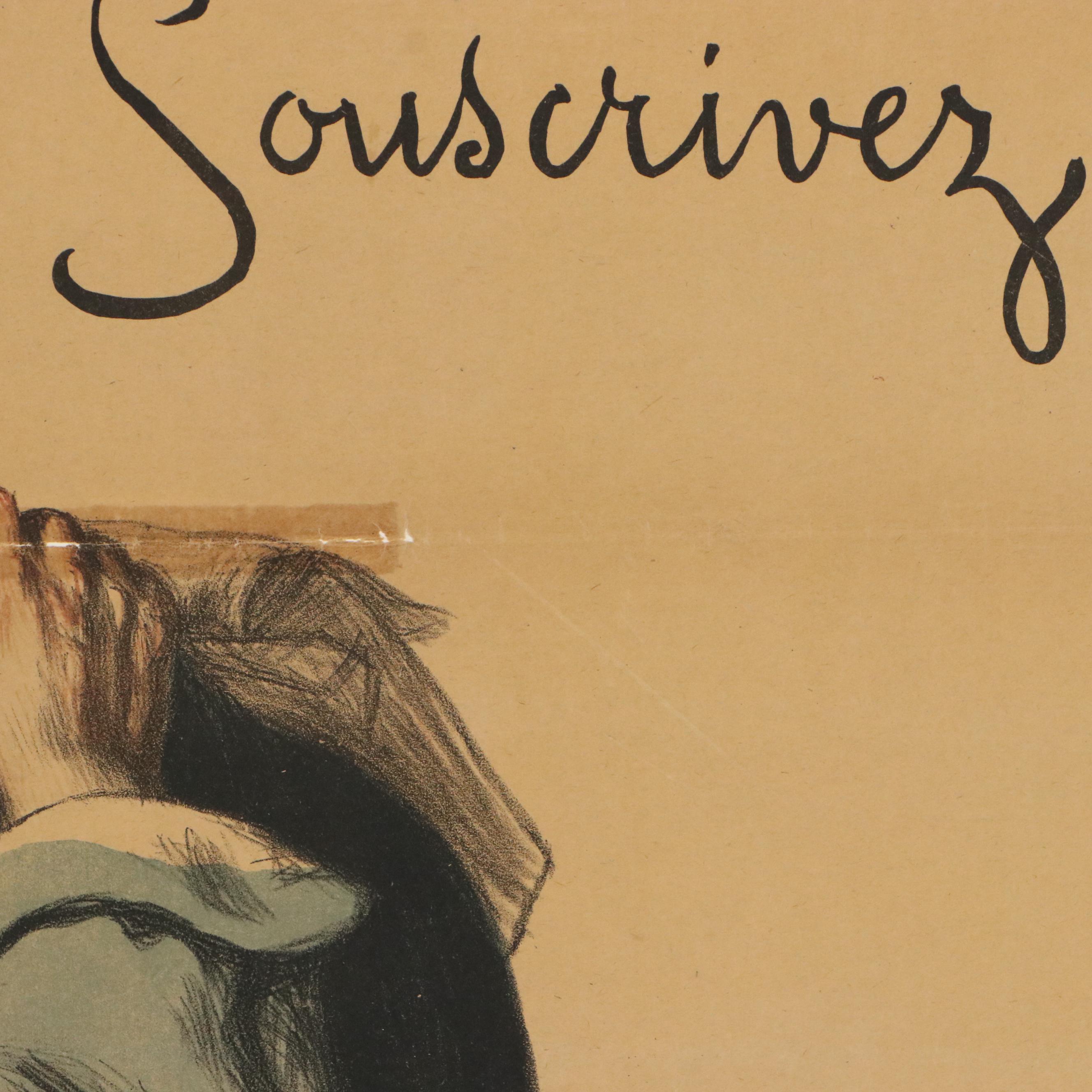 After Auguste LeRoux Color Lithograph "3ᵉ Emprunt de la Défense Nationale"