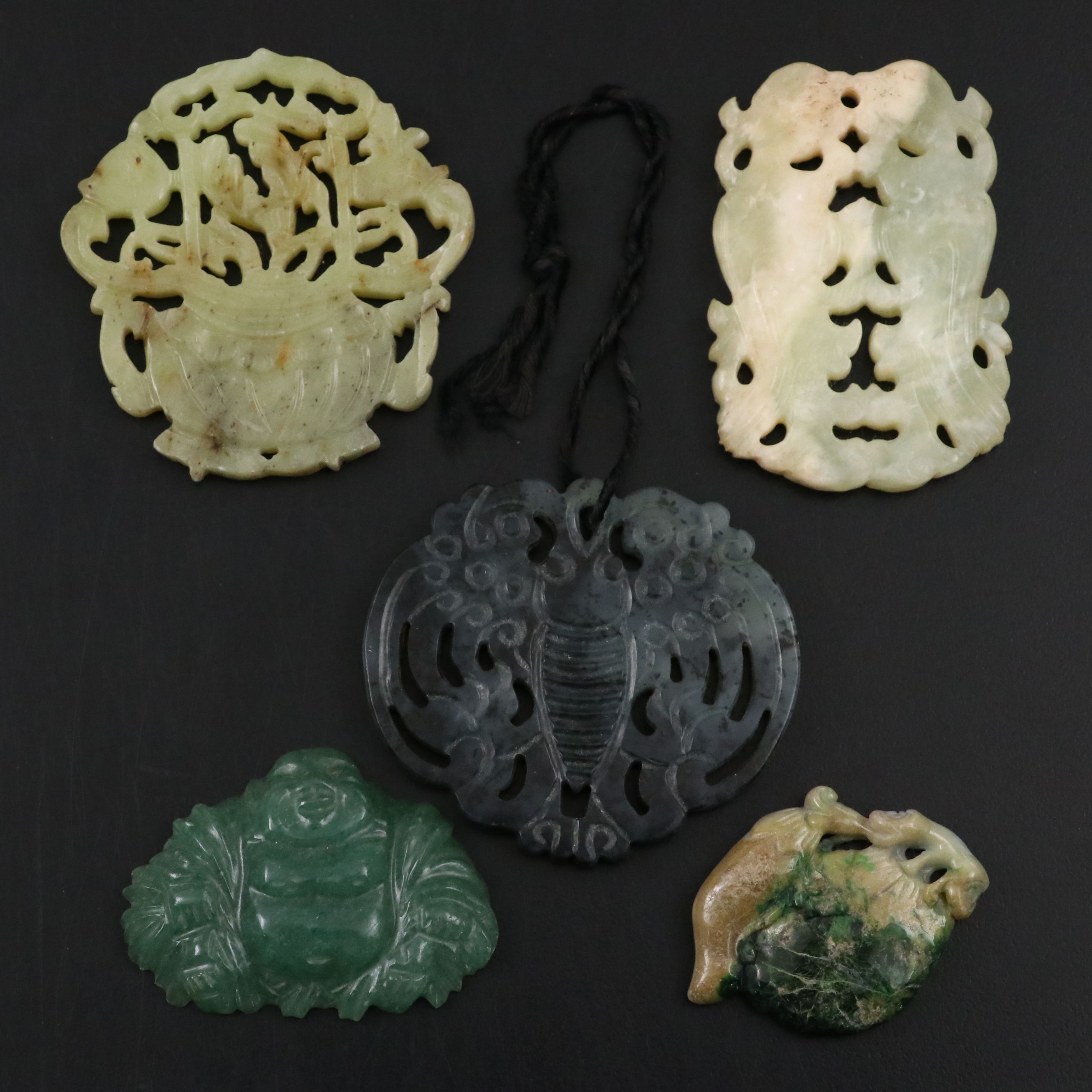 Chinese Jade, Aventurine and Agate Carvings