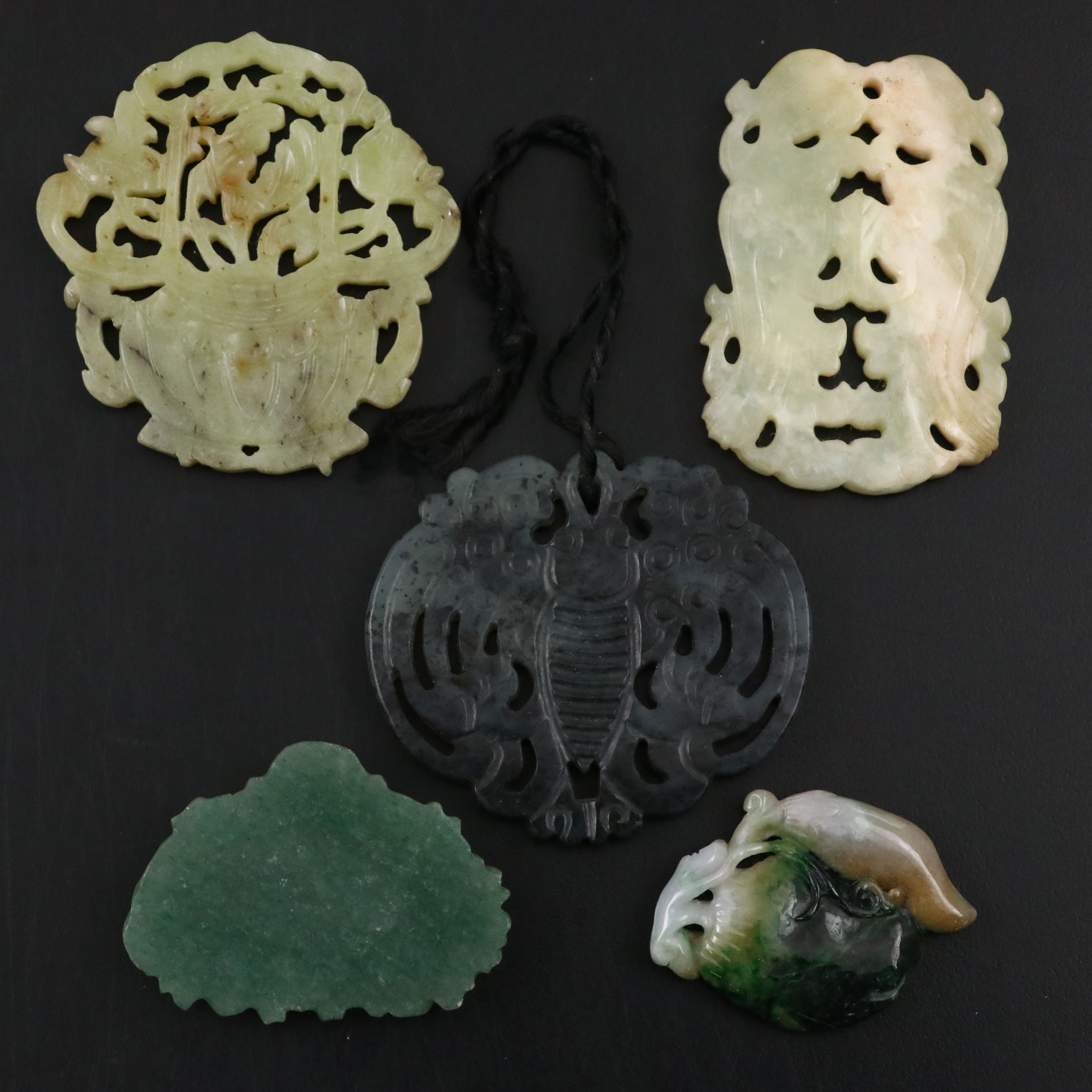 Chinese Jade, Aventurine and Agate Carvings