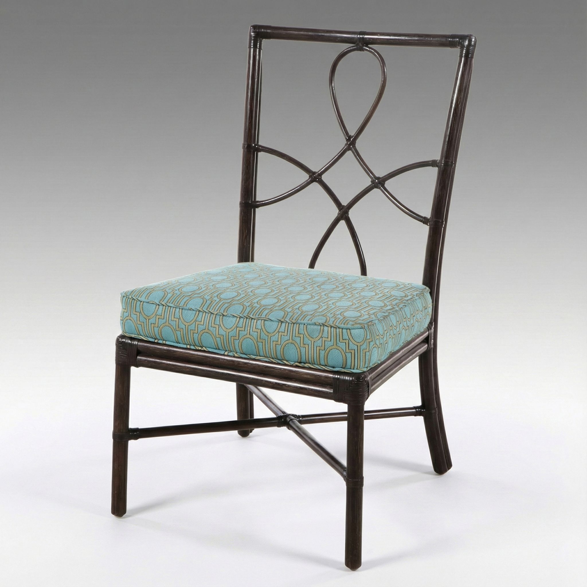 Selamat Design "Elise" Clove-Back Rattan Side Chair