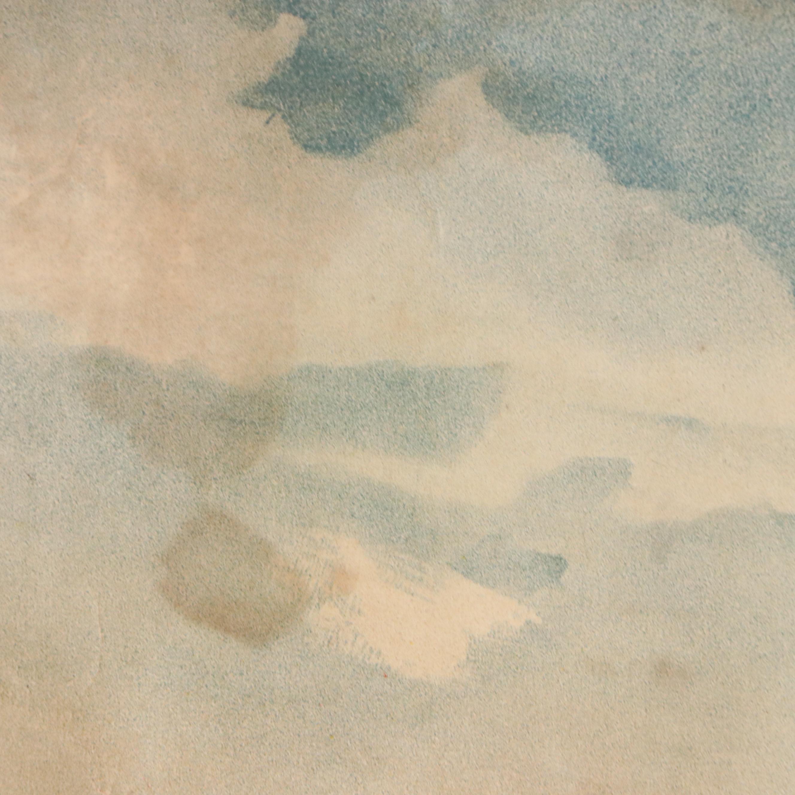 The Courier Lithographing Co. Chromolithograph "Running Race," Late 19th Century