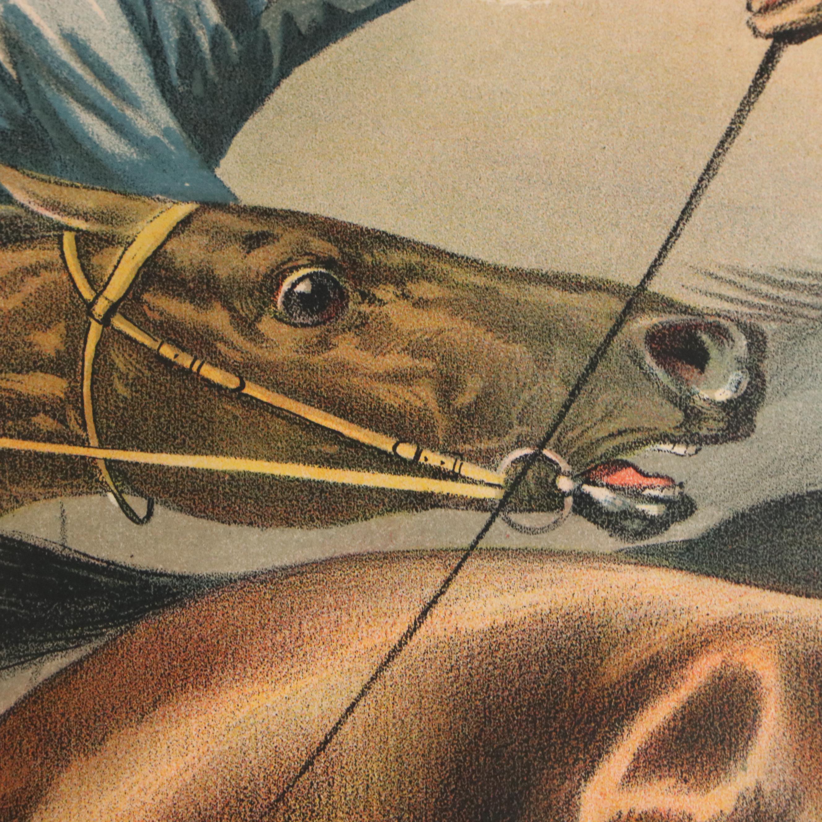 The Courier Lithographing Co. Chromolithograph "Running Race," Late 19th Century