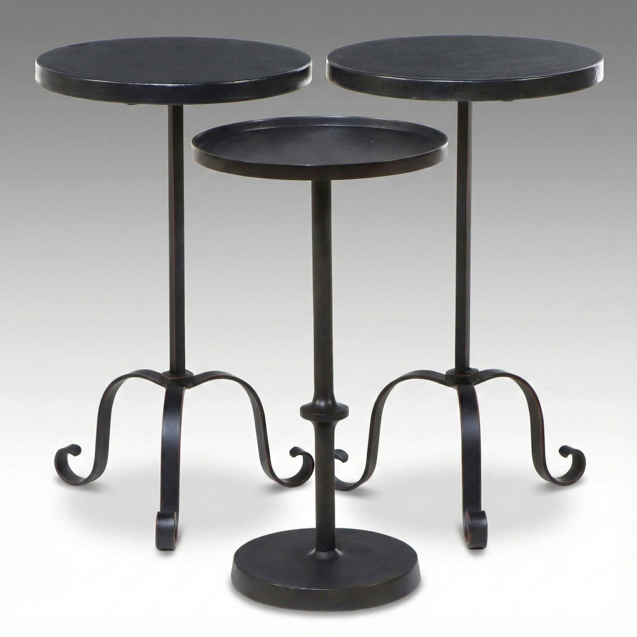 Arhaus and Other Contemporary Black Metal Martini Tables
