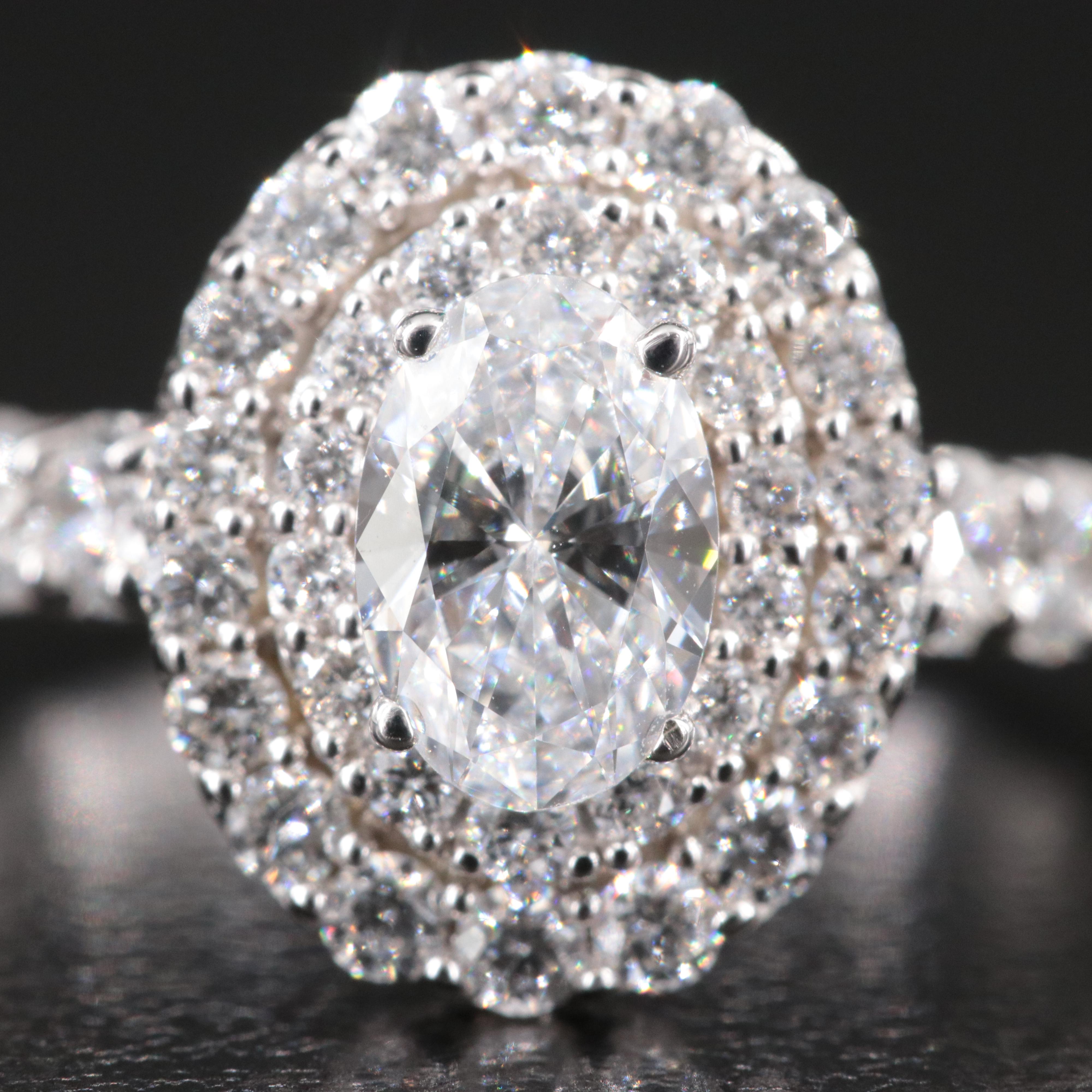 14K 1.63 CTW Lab Grown Diamond Ring