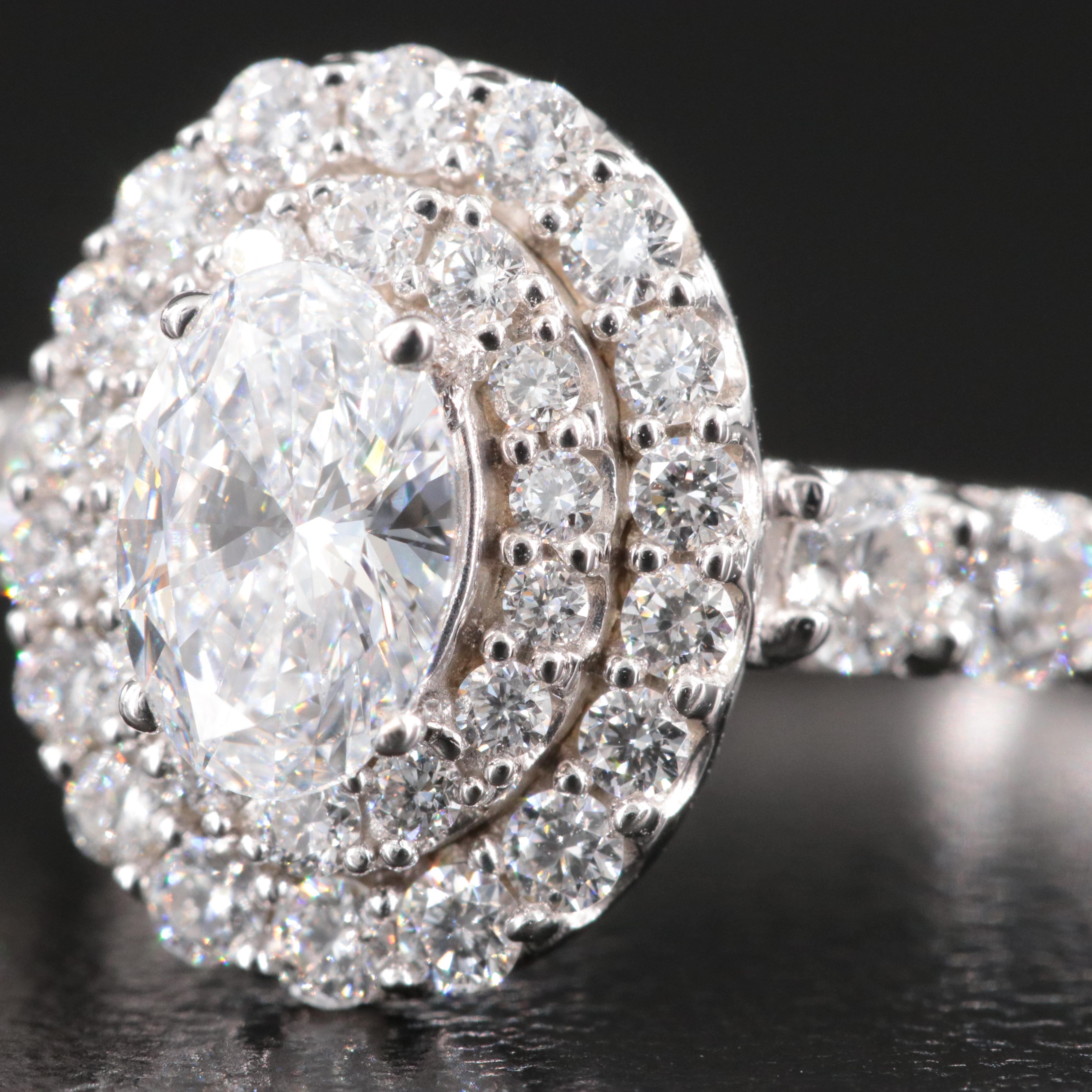 14K 1.63 CTW Lab Grown Diamond Ring