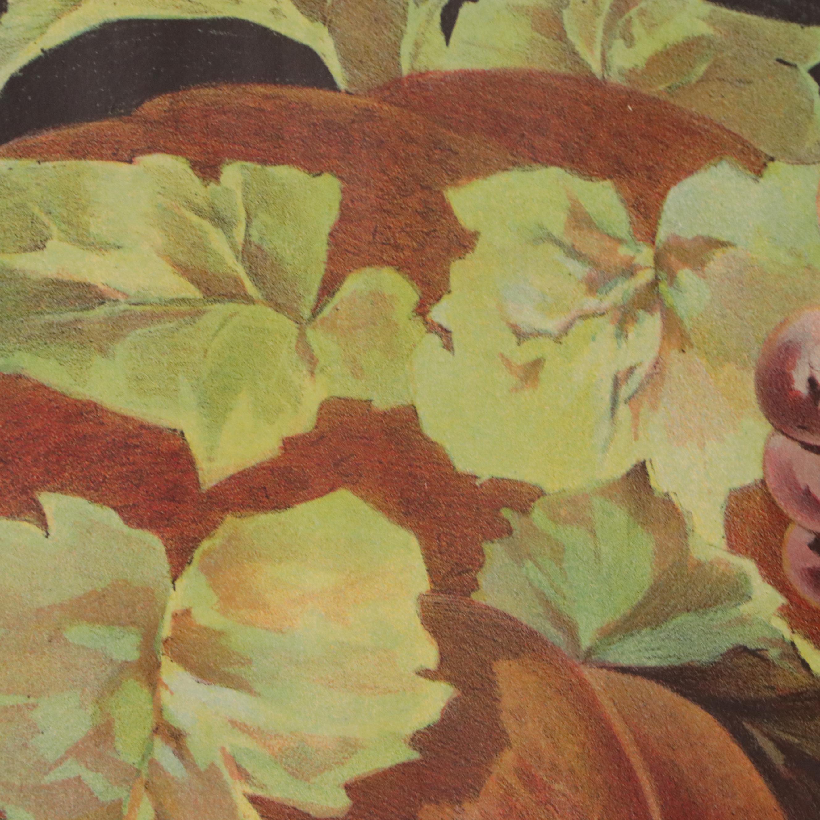 The Donaldson Lithographing Co. Chromolithograph of Fruit Still Life, 1893