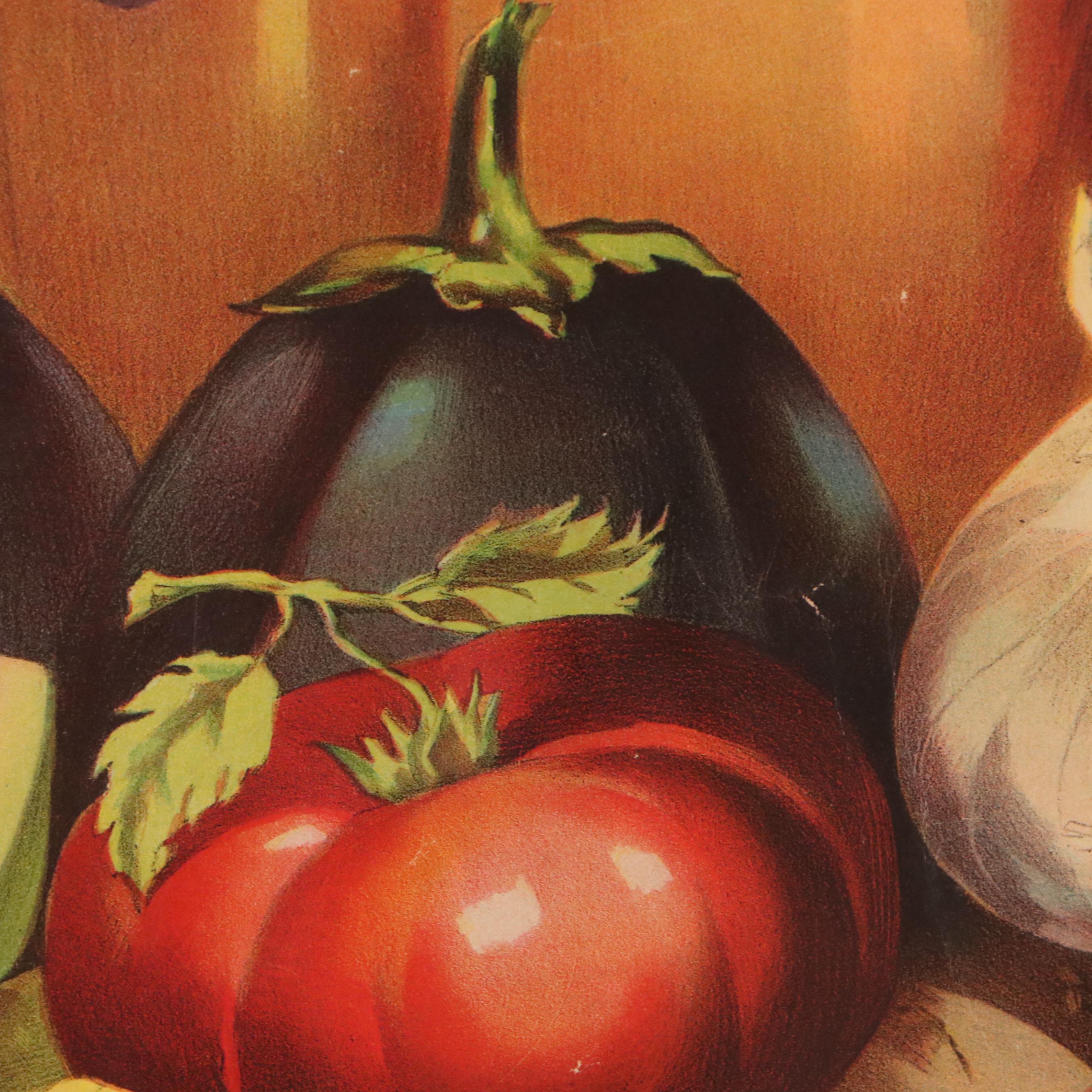 The Donaldson Lithographing Co. Chromolithograph of Fruit Still Life, 1893