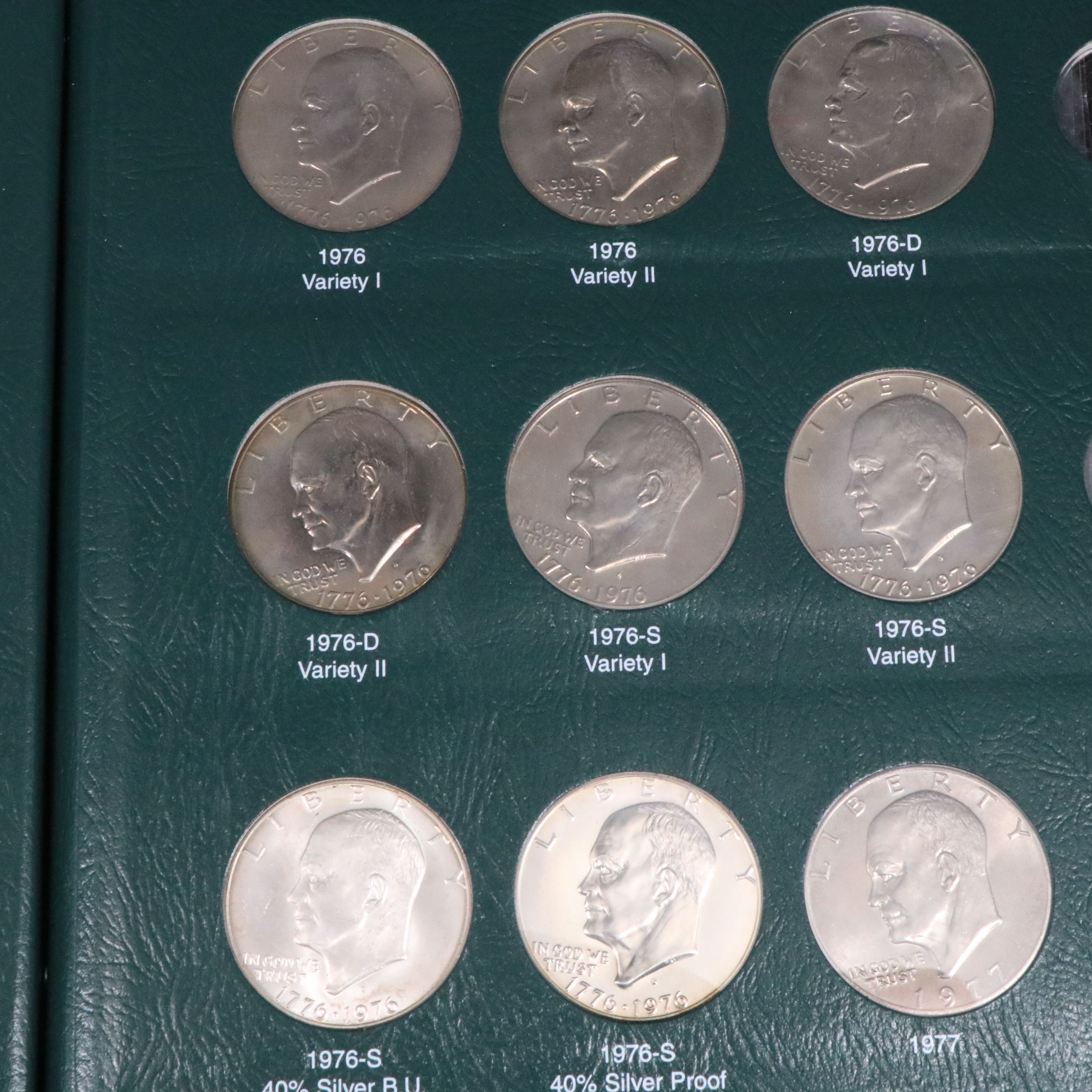 Complete Eisenhower Dollar Collection Including Proofs and Silver Issues