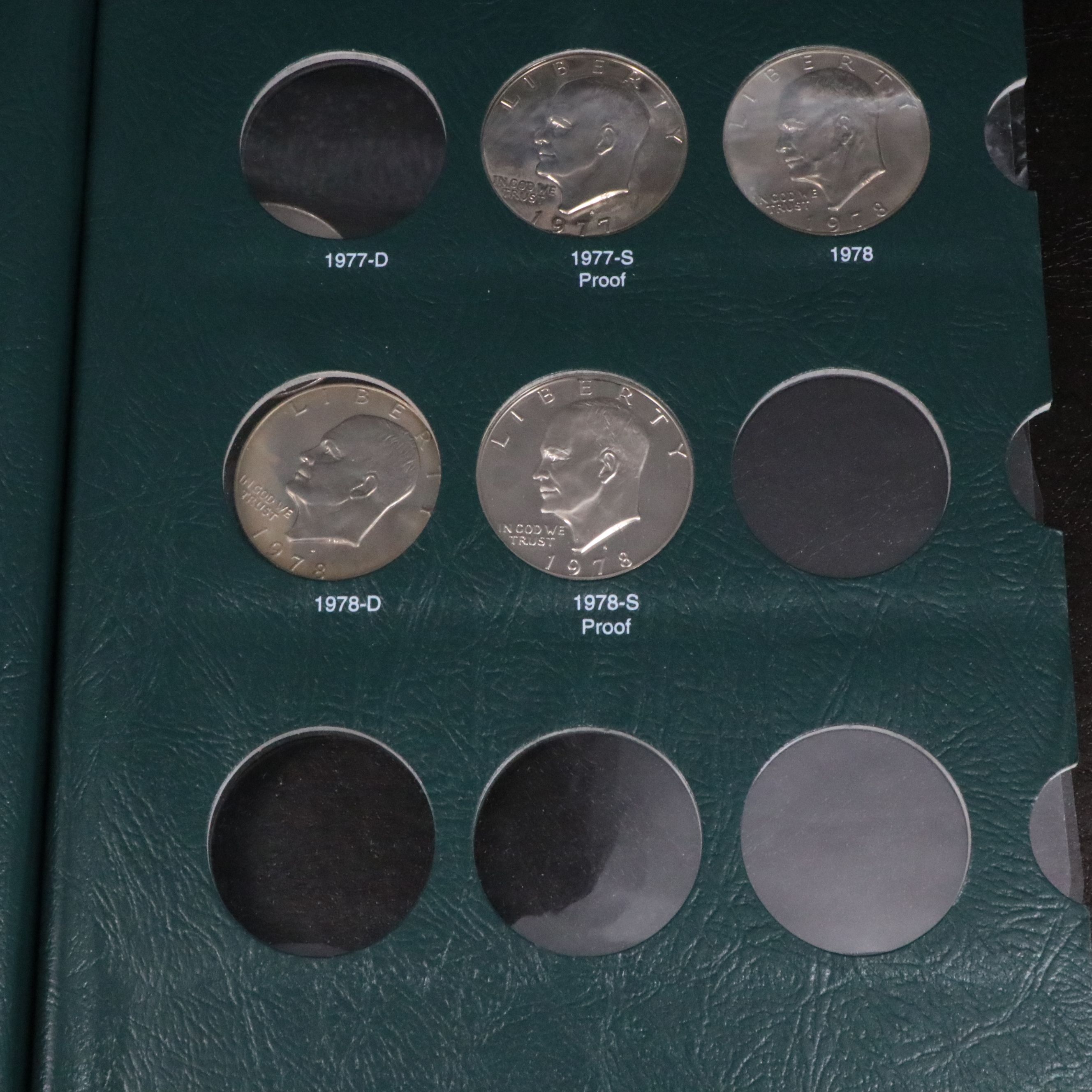 Complete Eisenhower Dollar Collection Including Proofs and Silver Issues