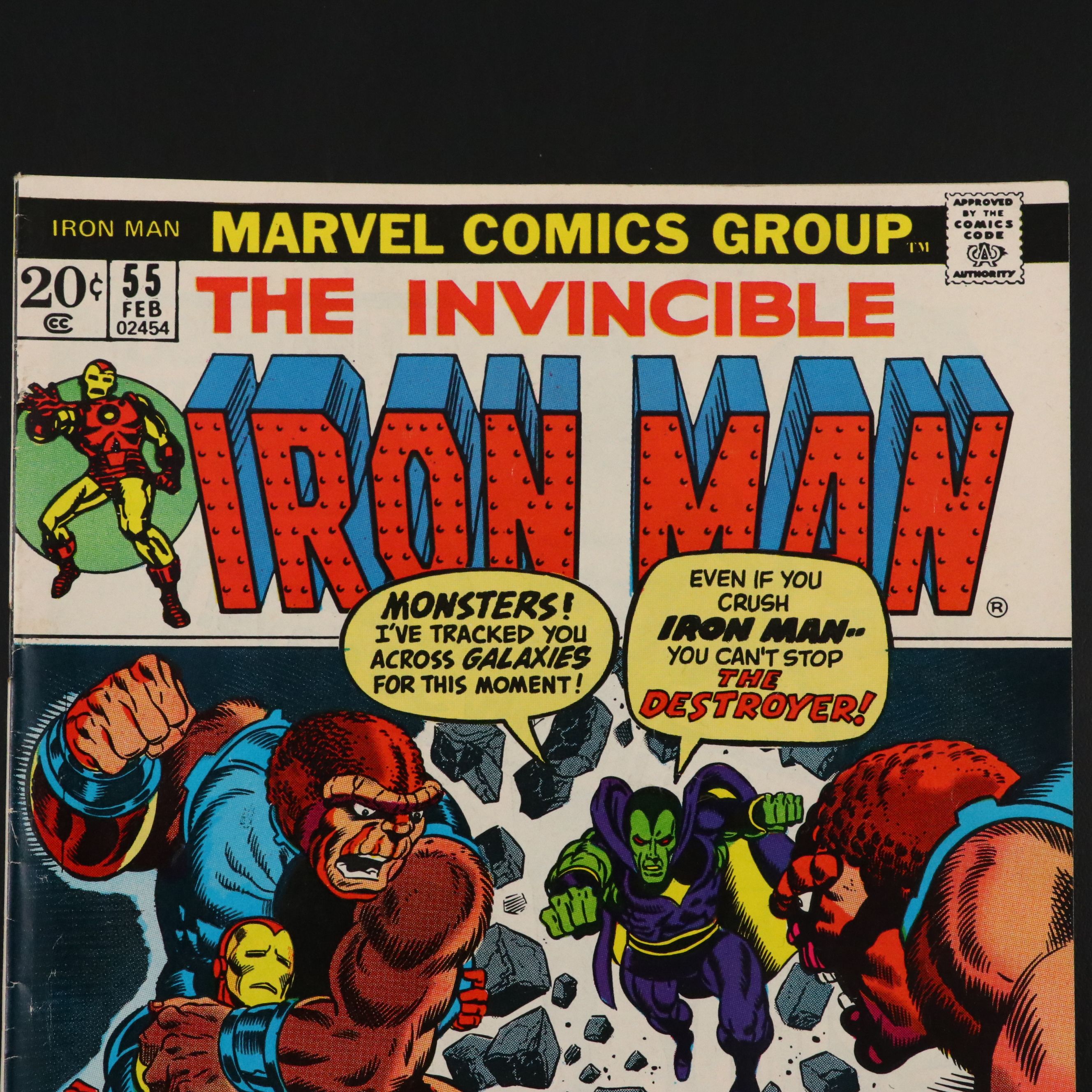 Marvel Comics "Iron Man #55" with First Appearance of Thanos, 1973