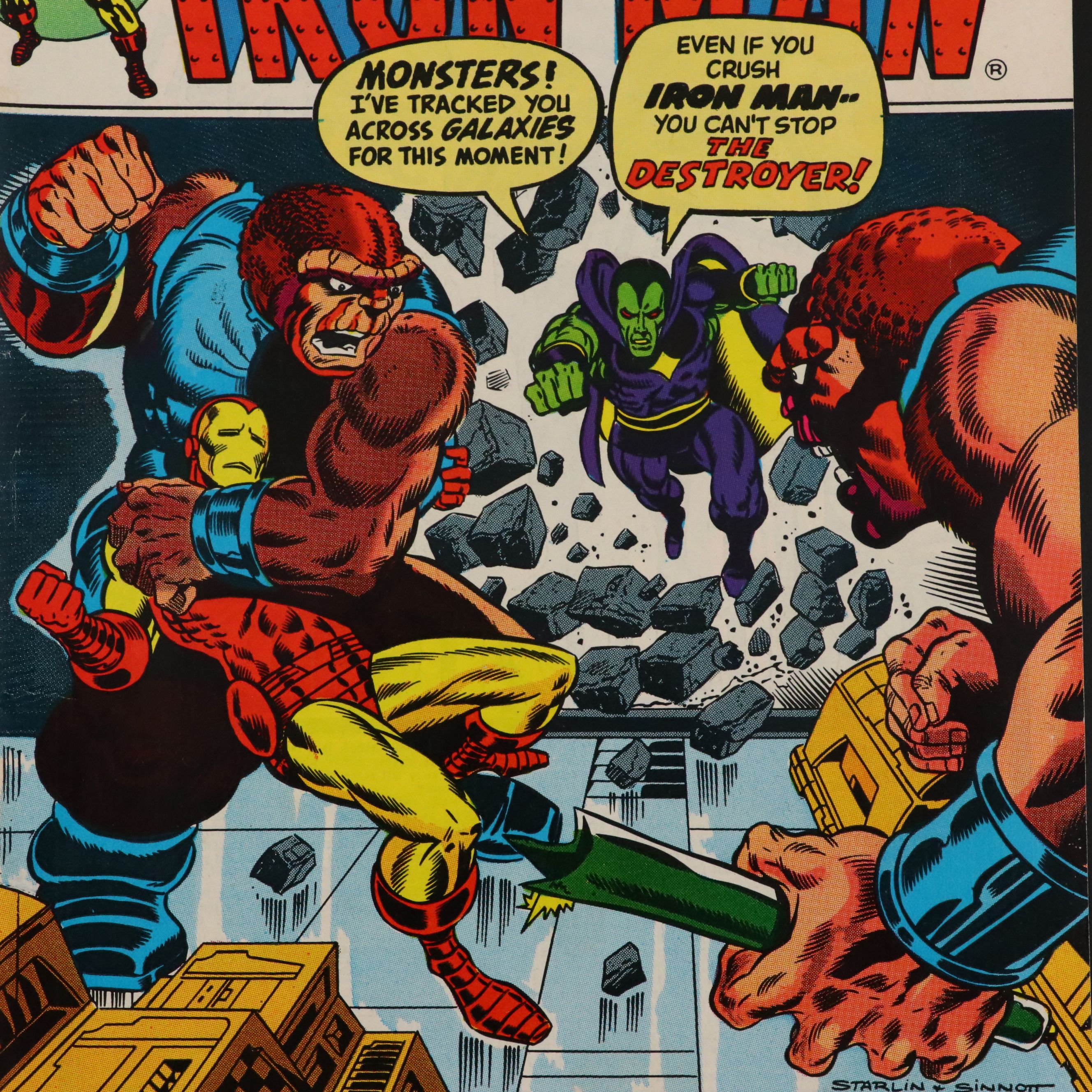 Marvel Comics "Iron Man #55" with First Appearance of Thanos, 1973
