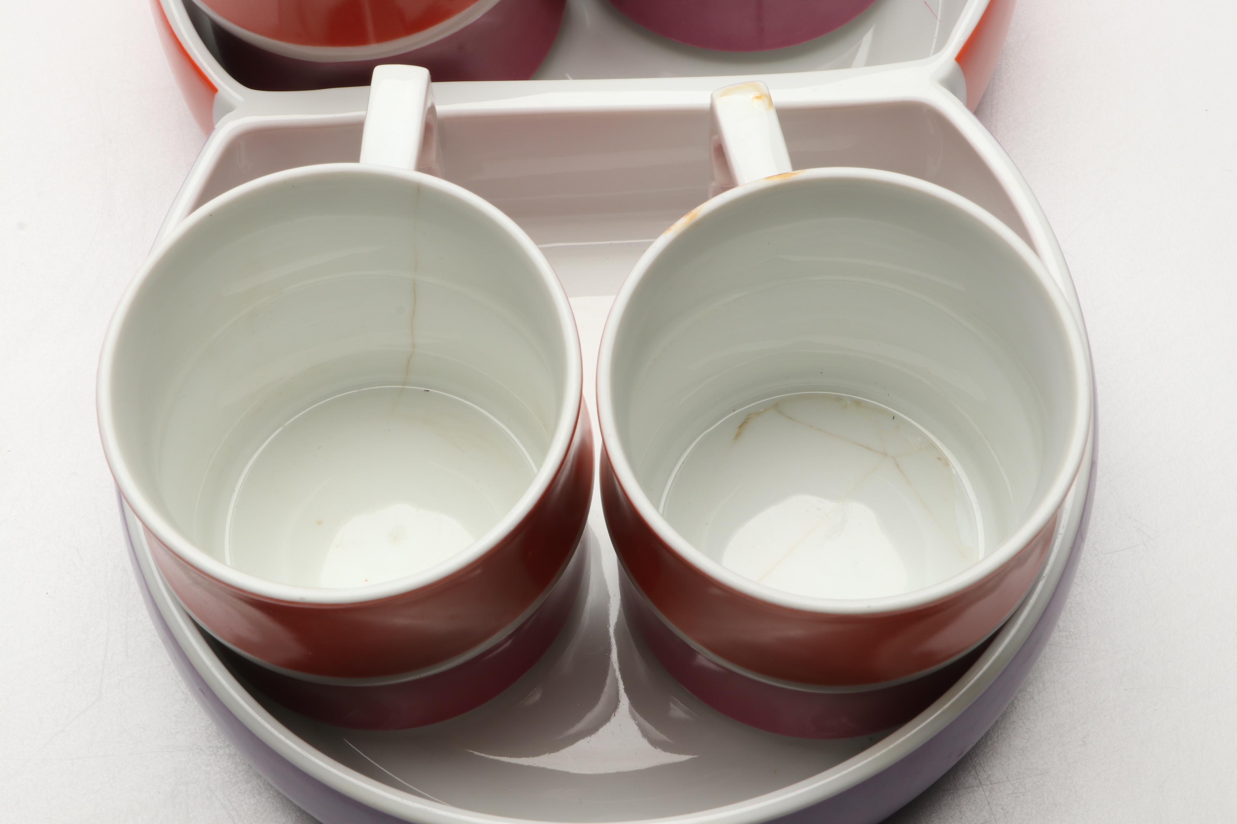 Block "Chromatics Red Lavender" Porcelain Dinnerware, 1971-1981