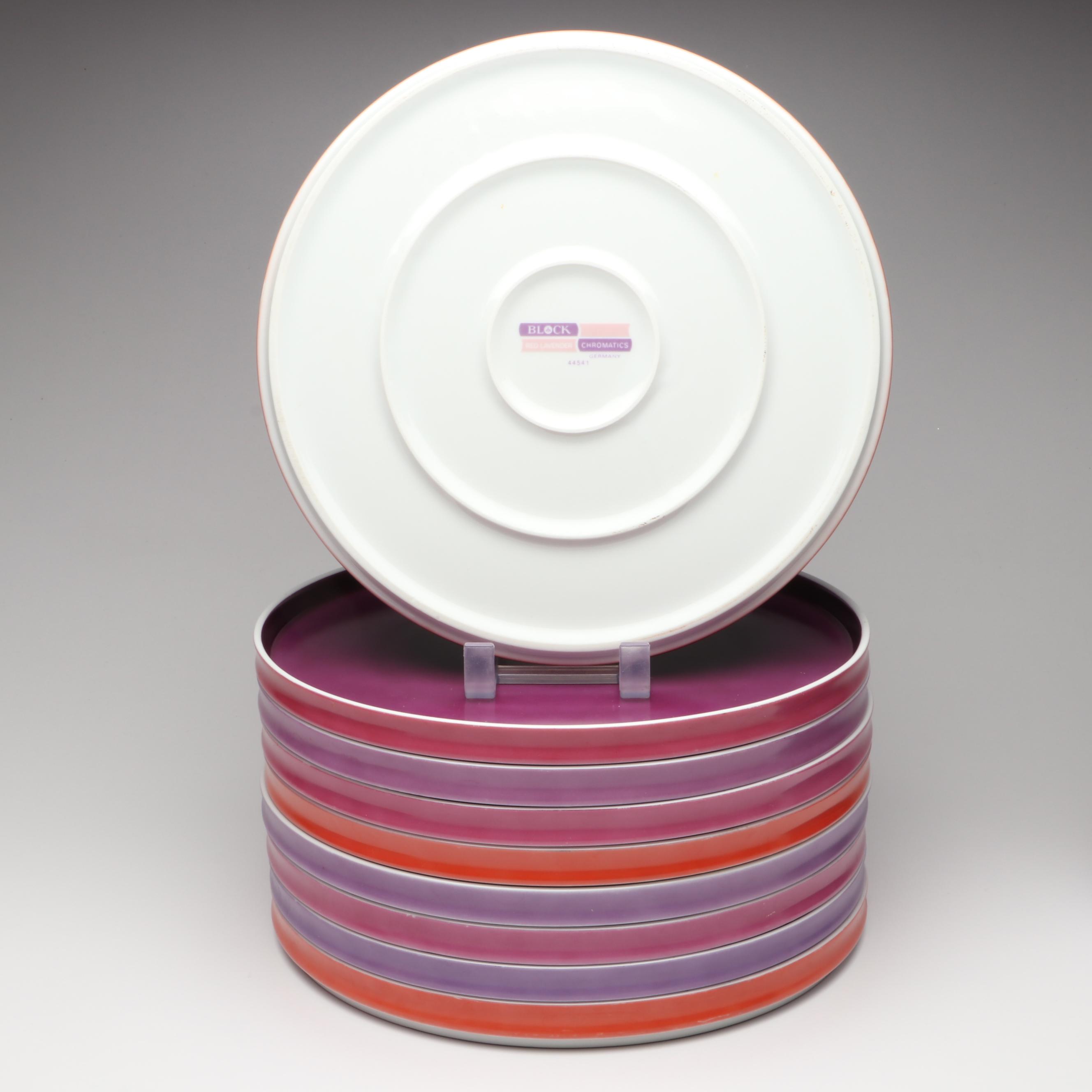Block "Chromatics Red Lavender" Porcelain Dinnerware, 1971-1981