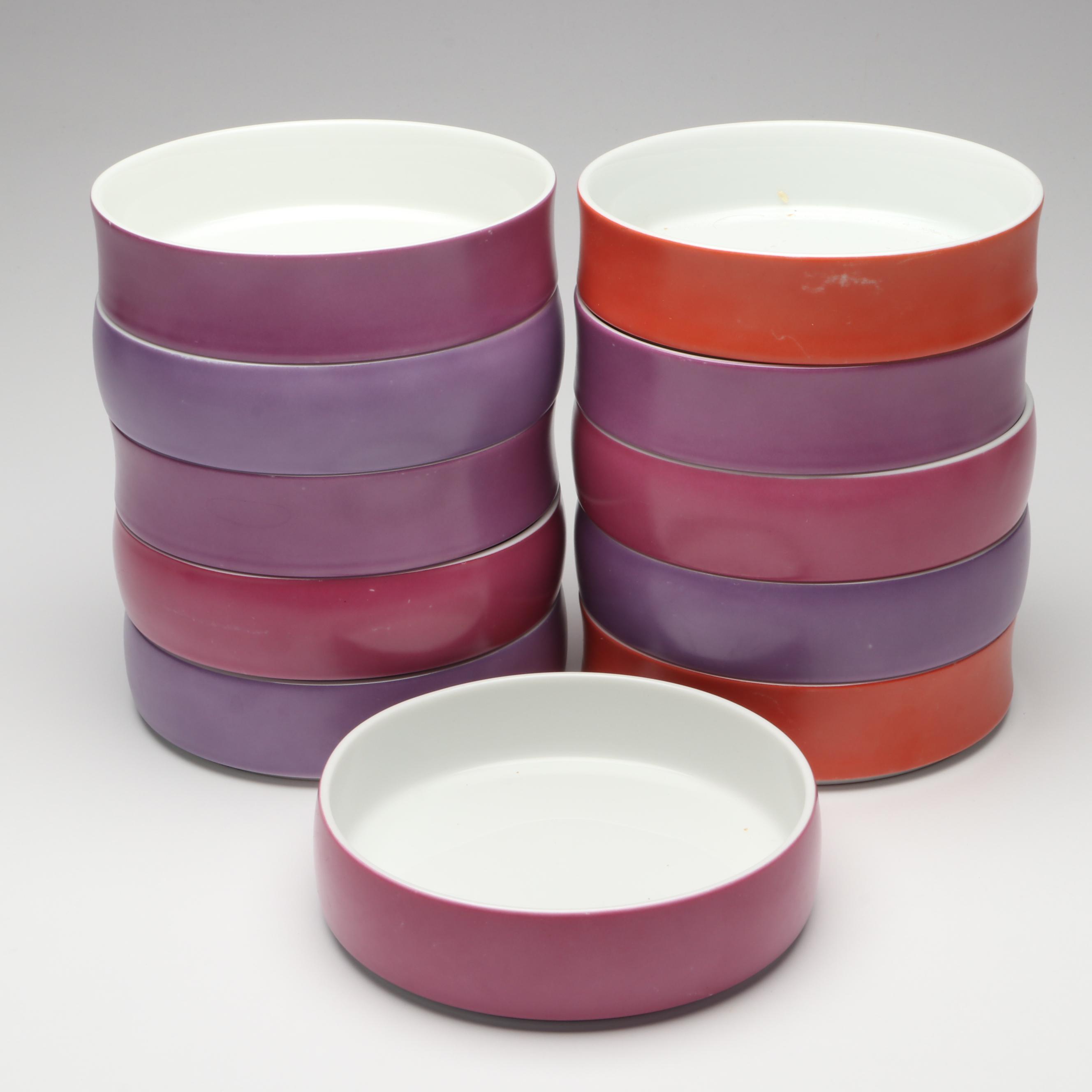 Block "Chromatics Red Lavender" Porcelain Dinnerware, 1971-1981