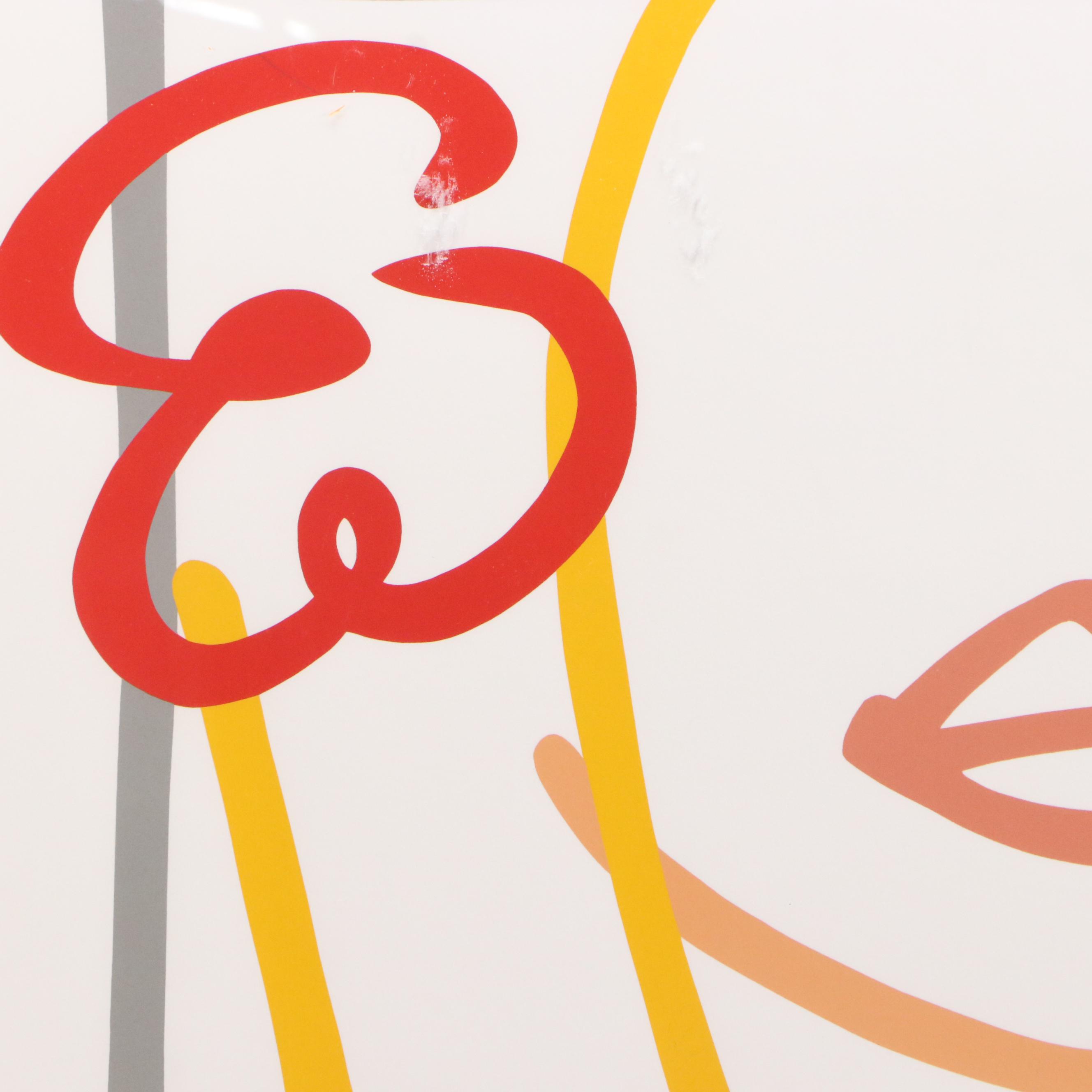 Tom Wesselmann Serigraph "Monica," 1985