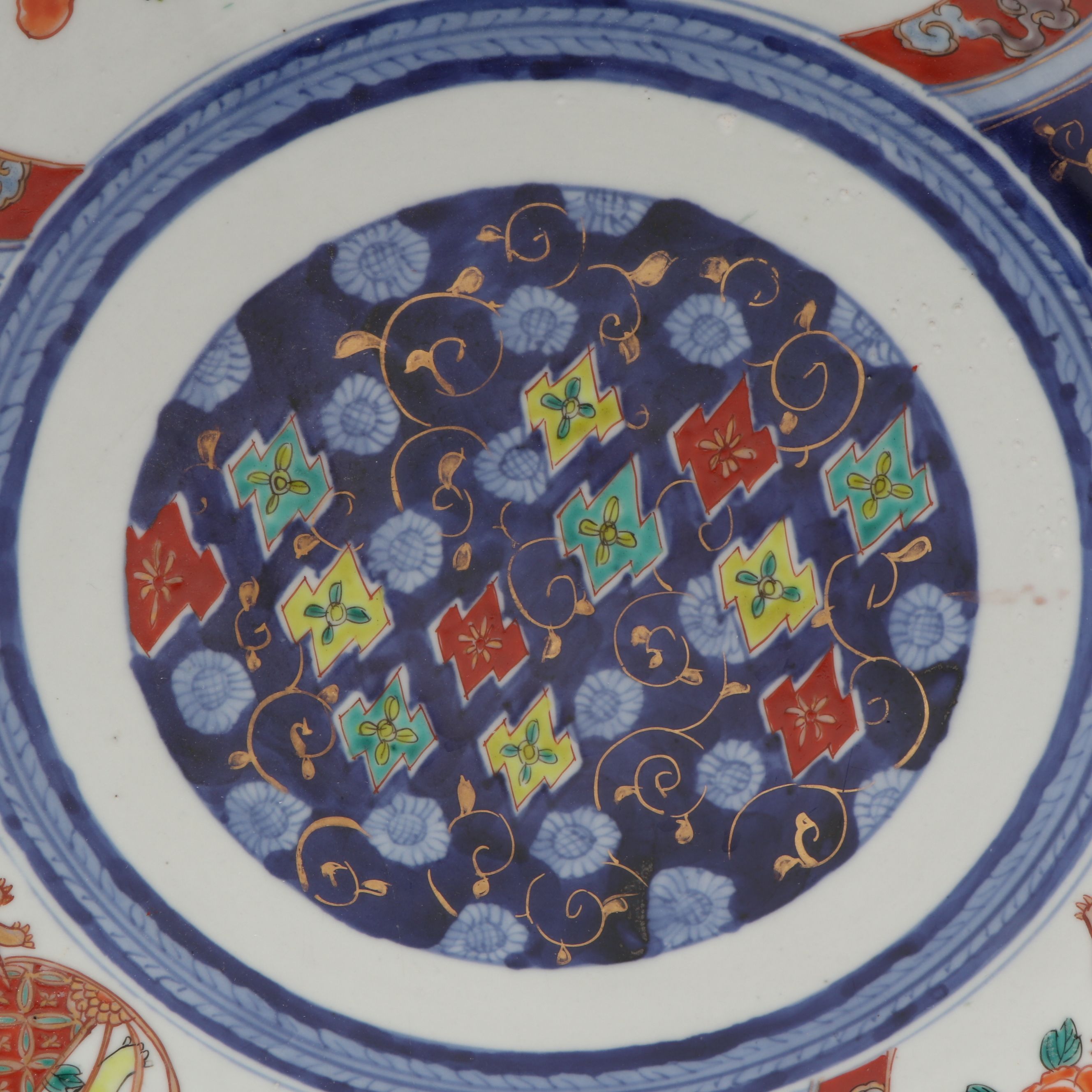 Japanese Imari Style Round Serving Platter
