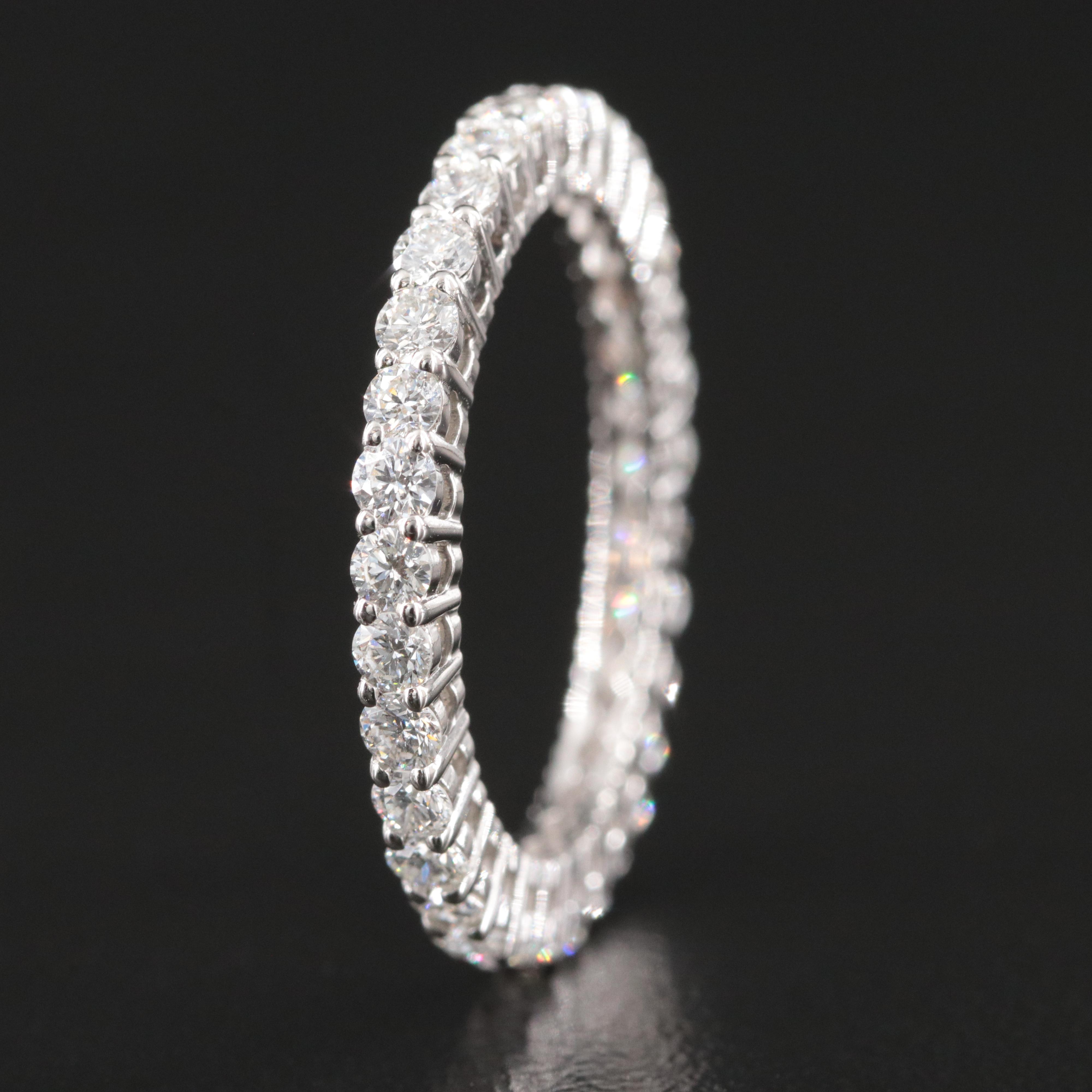 Platinum 1.06 CTW Diamond Eternity Band
