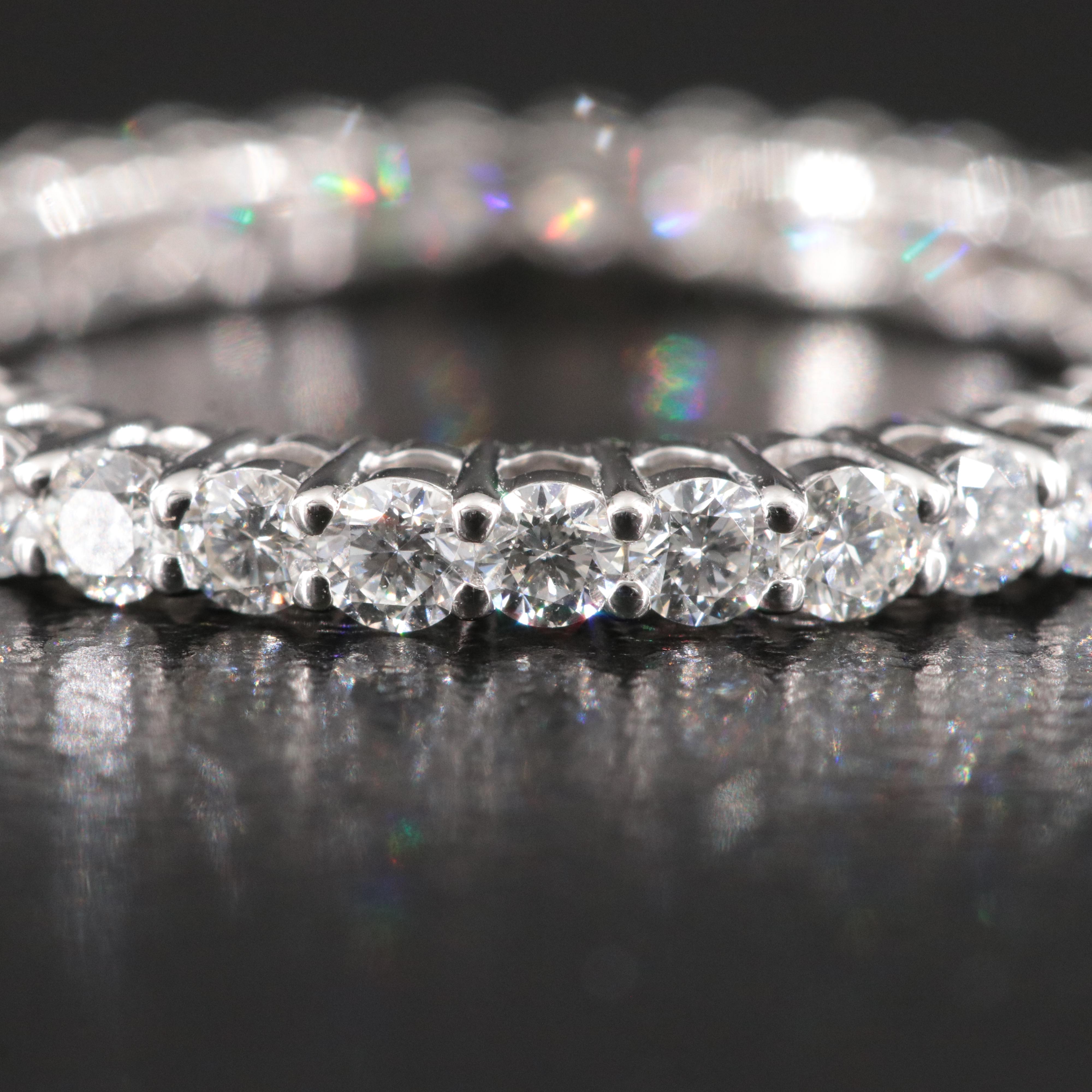 Platinum 1.06 CTW Diamond Eternity Band