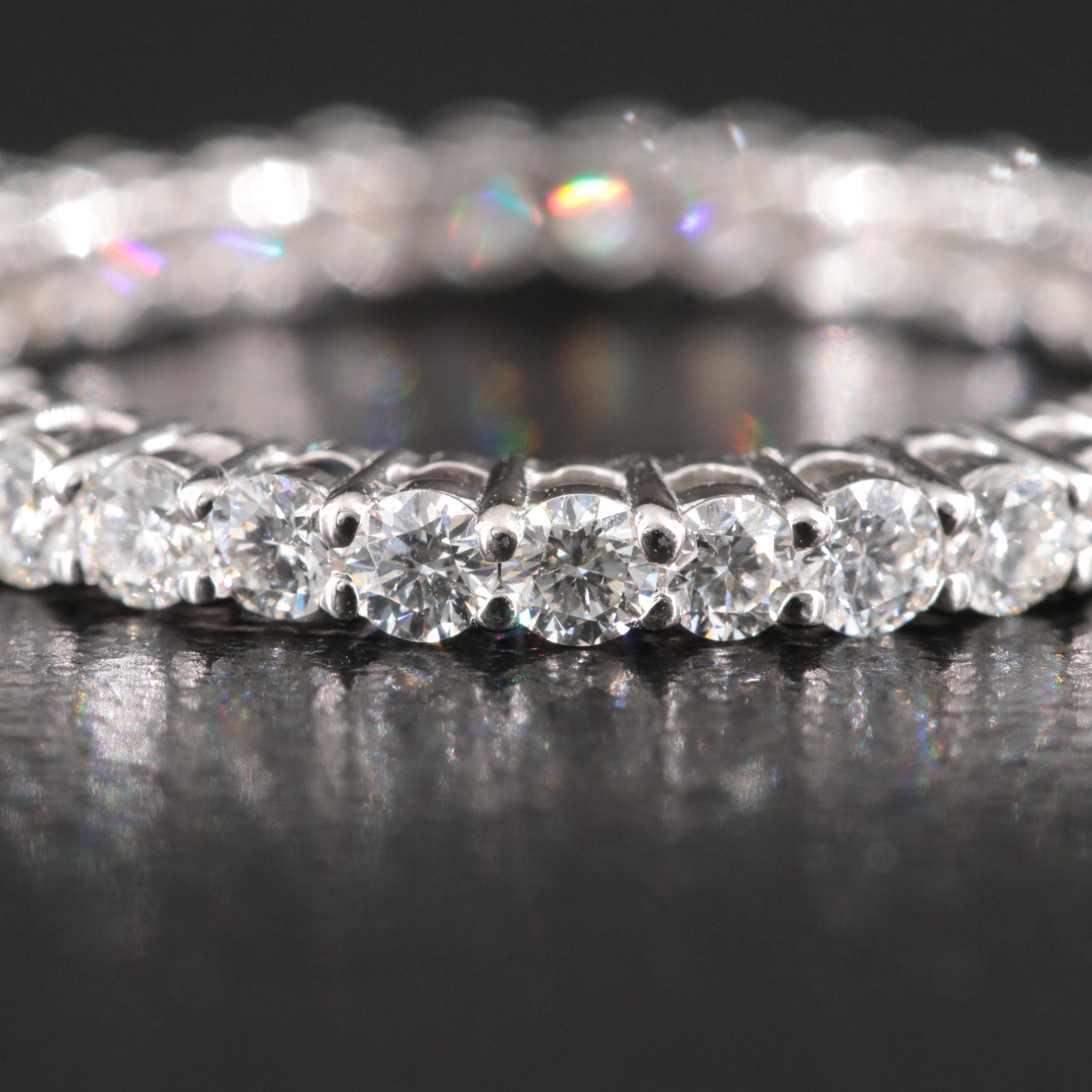 Platinum 1.06 CTW Diamond Eternity Band