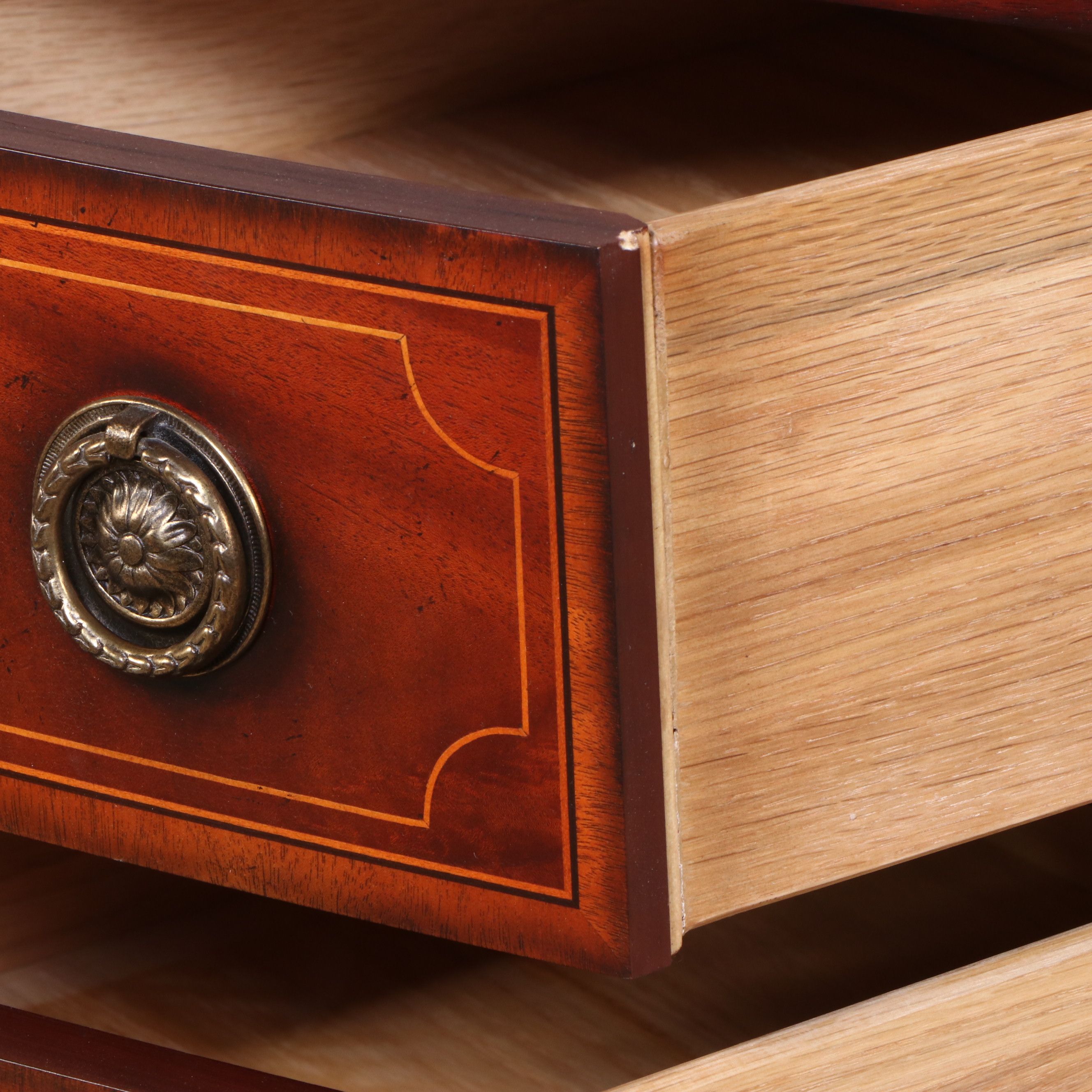 Baker Historic Charleston Hepplewhite Style Bow Front Sideboard