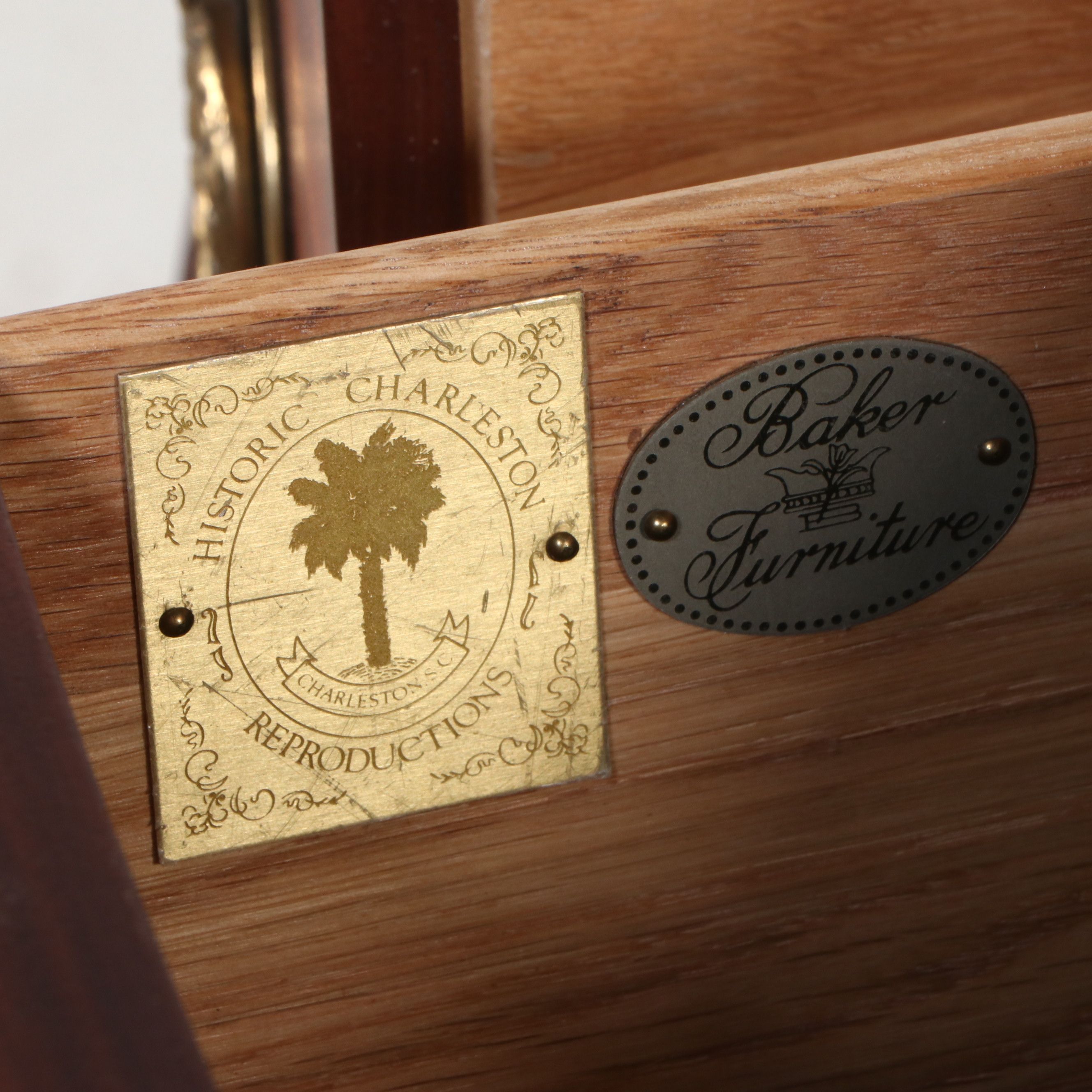 Baker Historic Charleston Hepplewhite Style Bow Front Sideboard