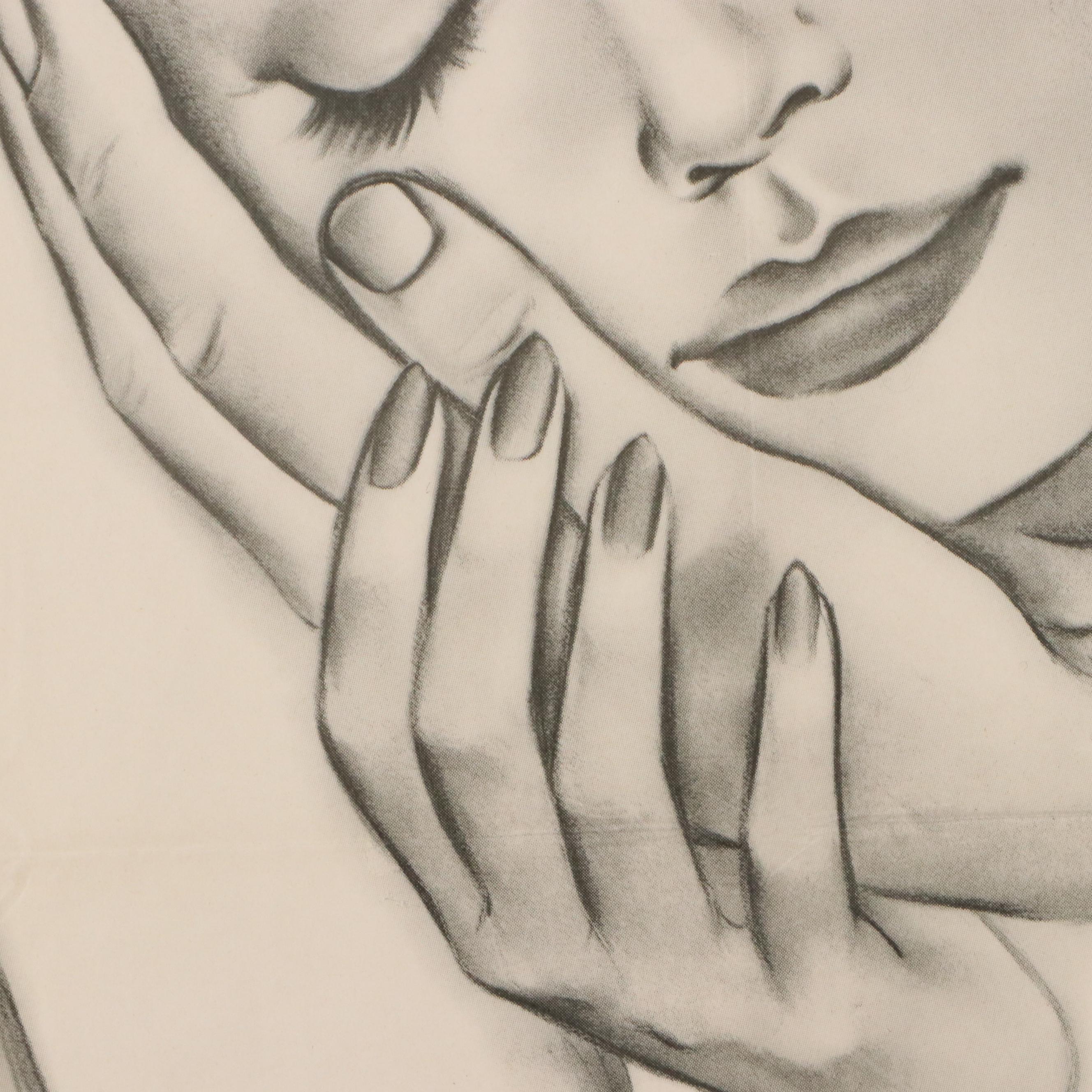 "Les Amants" Offset Lithograph Movie Poster After Georges Allard