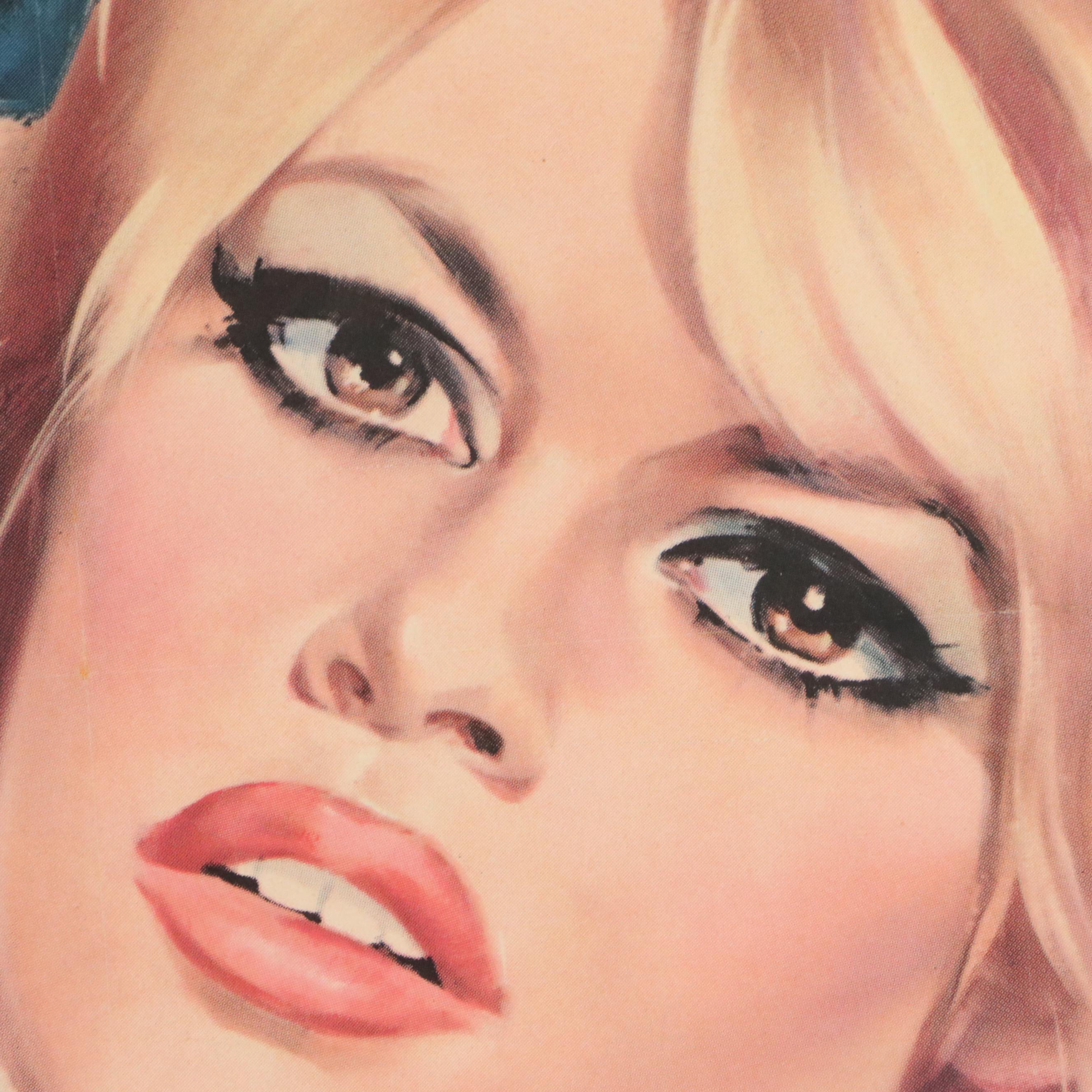 Brigitte Bardot Offset Lithograph Movie Poster After Georges Allard "Le Mépris"