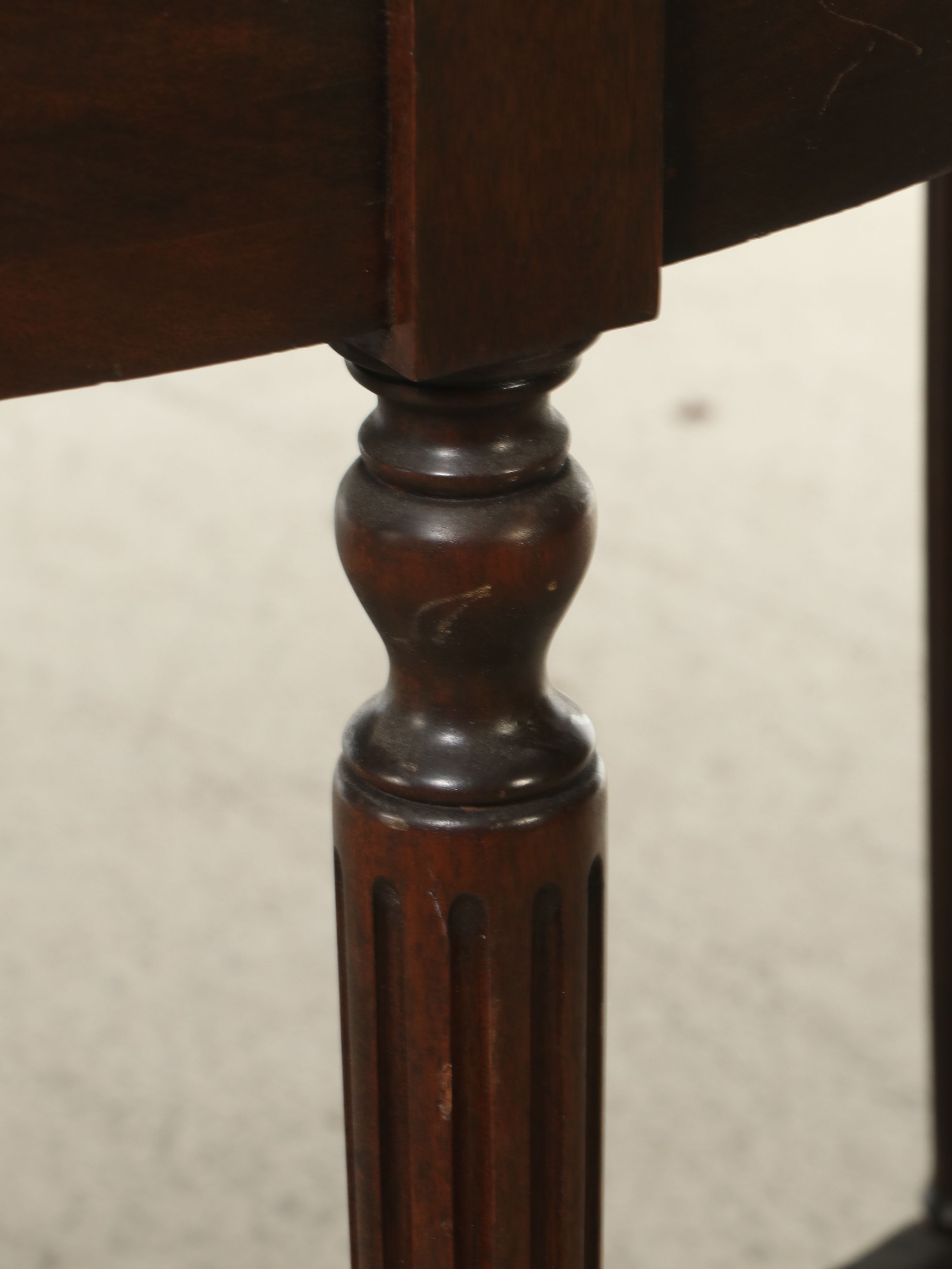 Frank E. Lutz Edwardian Style Mahogany Hall Table, 1931
